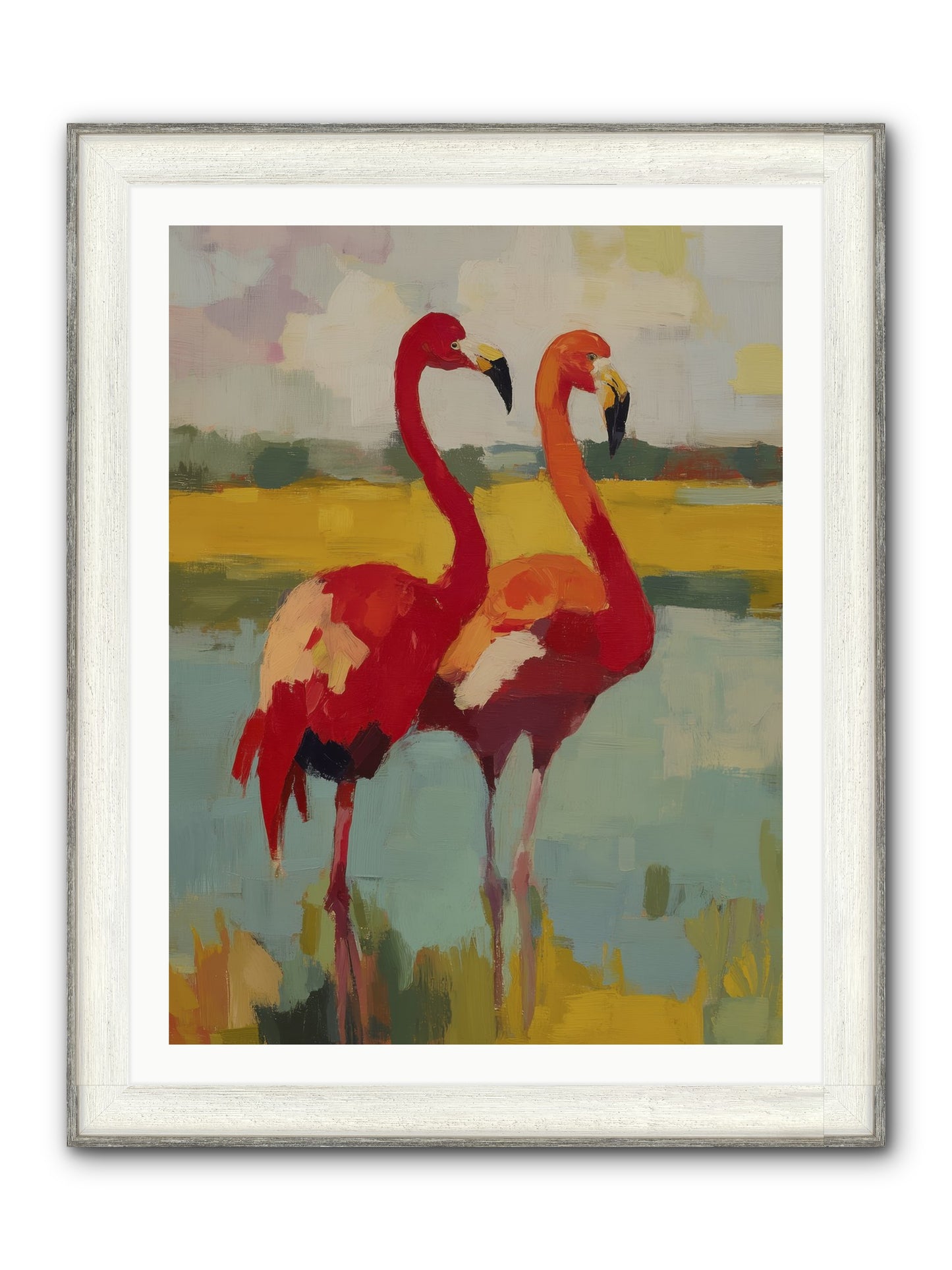 Ruby Dreams Framed Print - Driftwood White 30x40