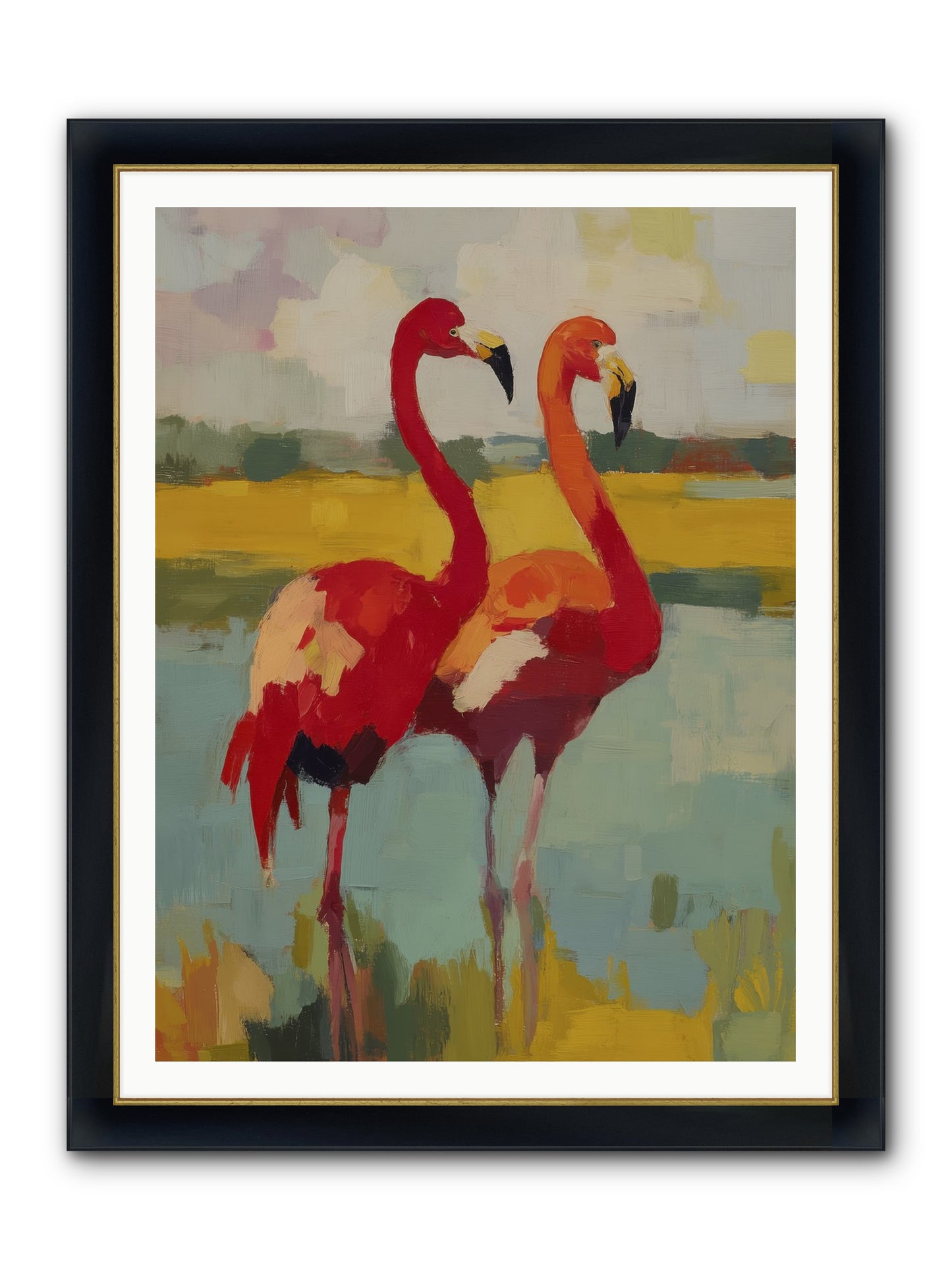 Ruby Dreams Framed Print - Wide Black w/Gold 36x48