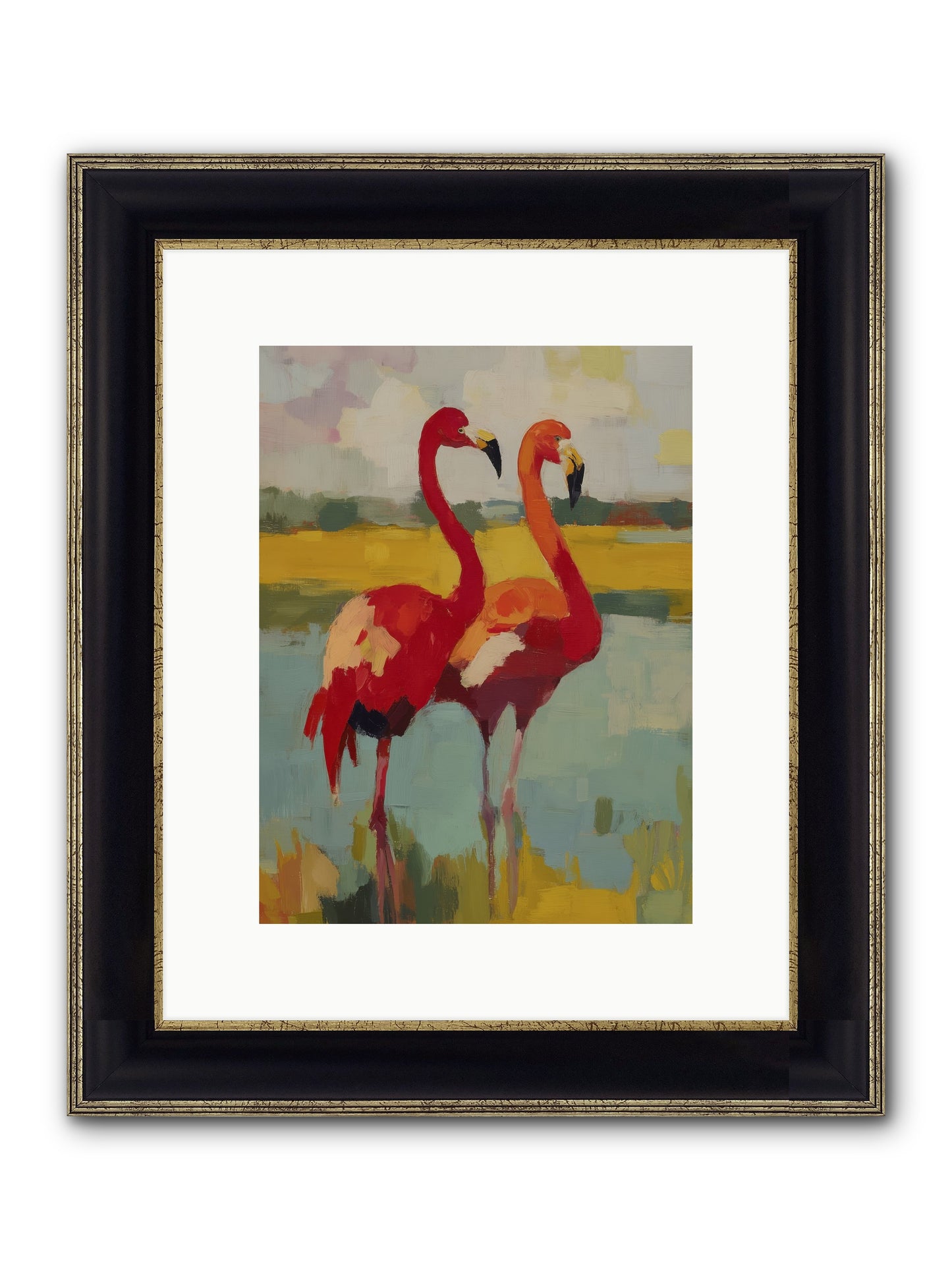 Ruby Dreams Framed Print - Black & Gold 9x12
