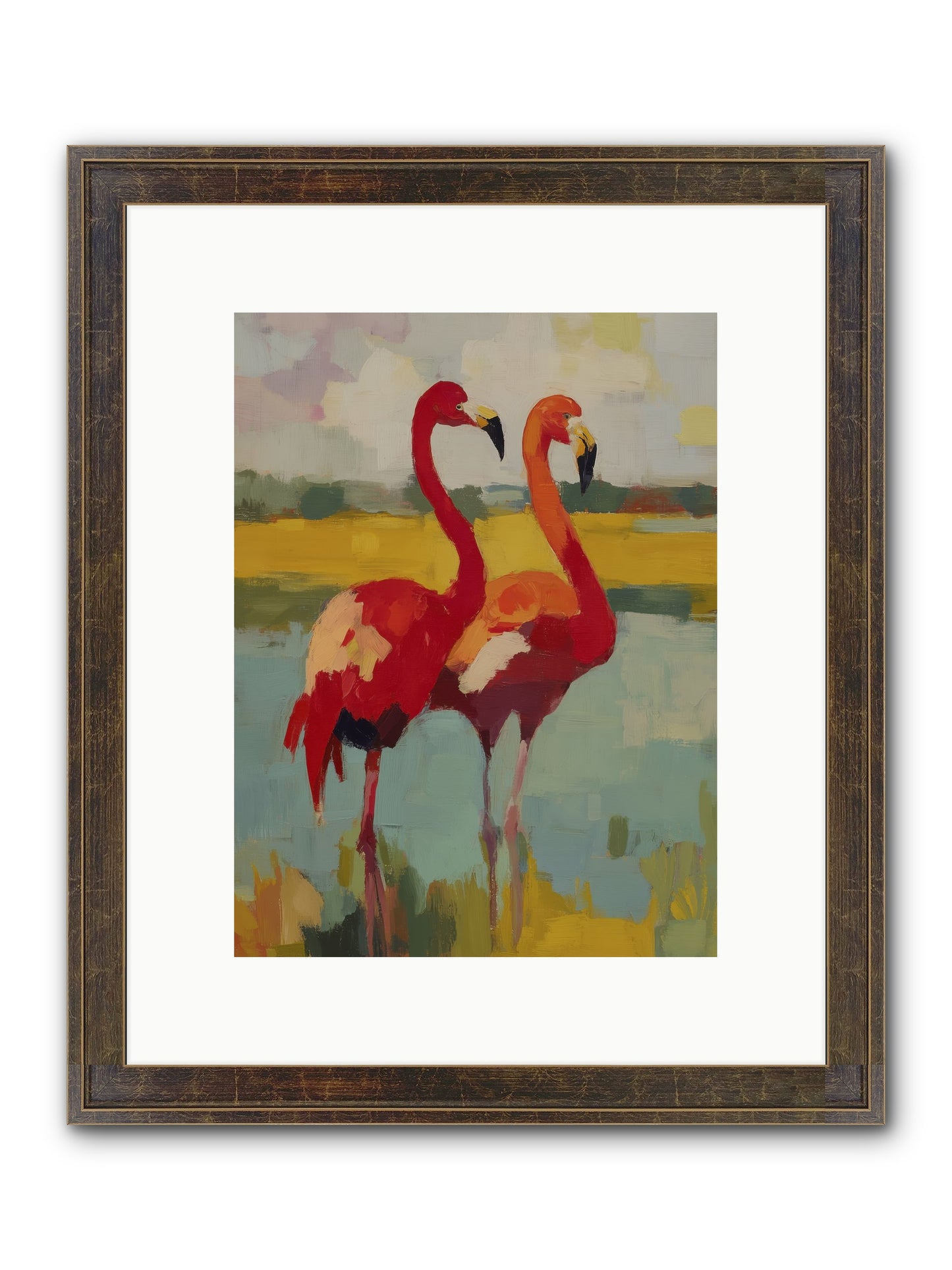 Ruby Dreams Framed Print - Slimwoods Black/Gold 9x12