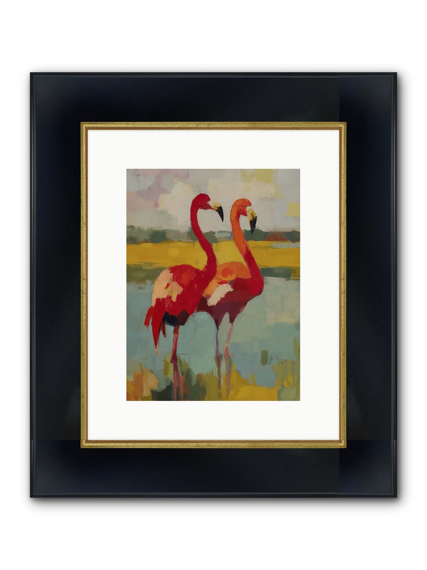 Ruby Dreams Framed Print - Wide Black w/Gold 9x12