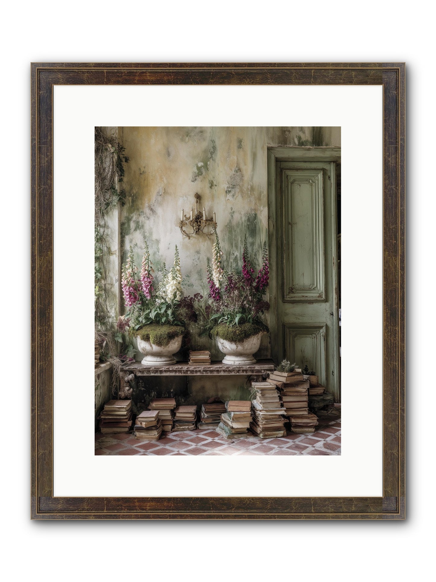 Rudyard Framed Print - Slimwoods Black/Gold 12x16