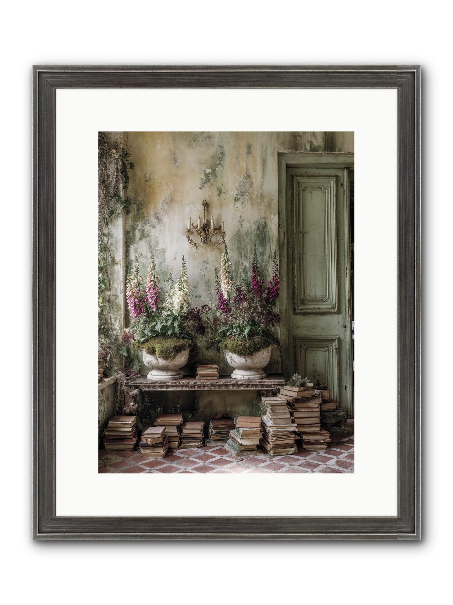Rudyard Framed Print - Slimwoods Black/Silver 12x16