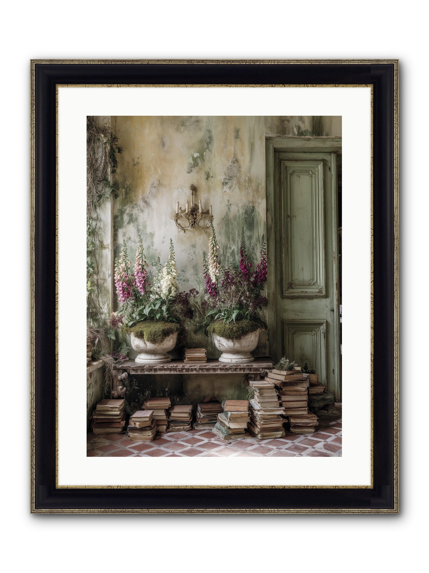 Rudyard Framed Print - Black & Gold 18x24