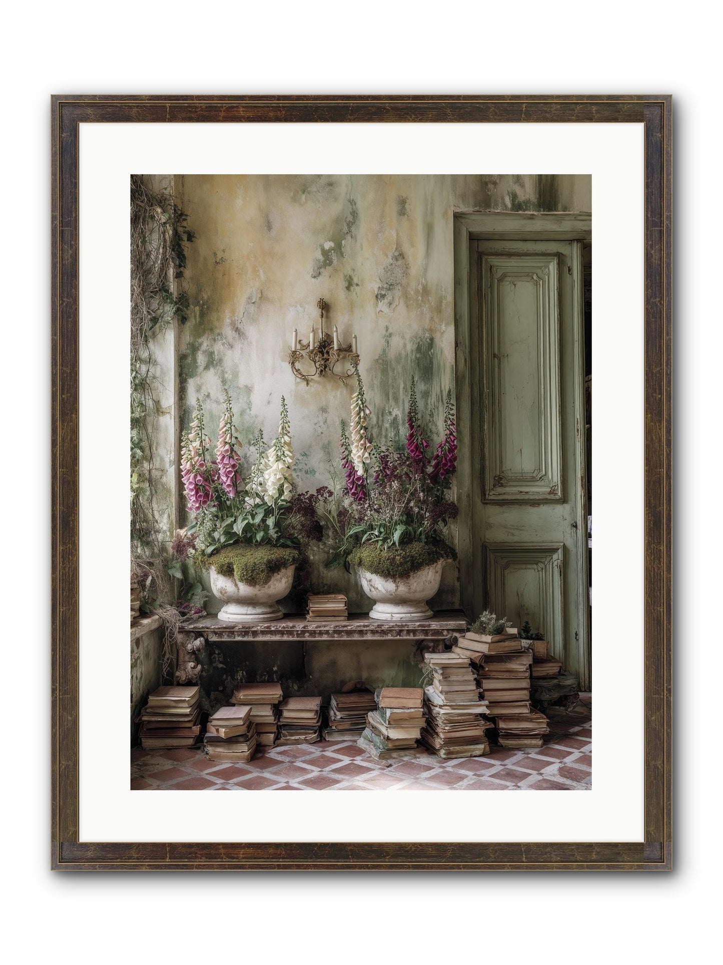 Rudyard Framed Print - Slimwoods Black/Gold 18x24