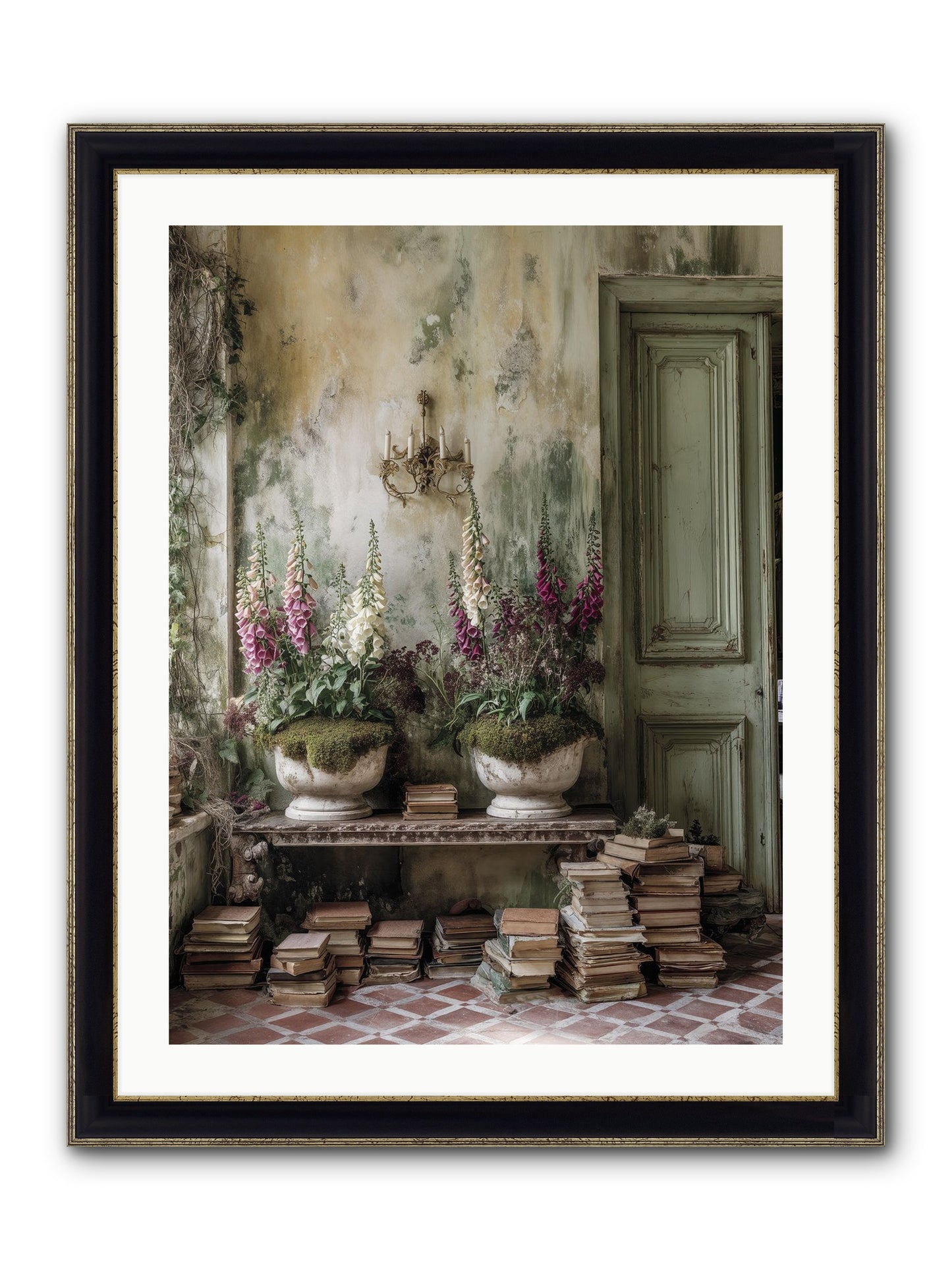 Rudyard Framed Print - Black & Gold 24x32