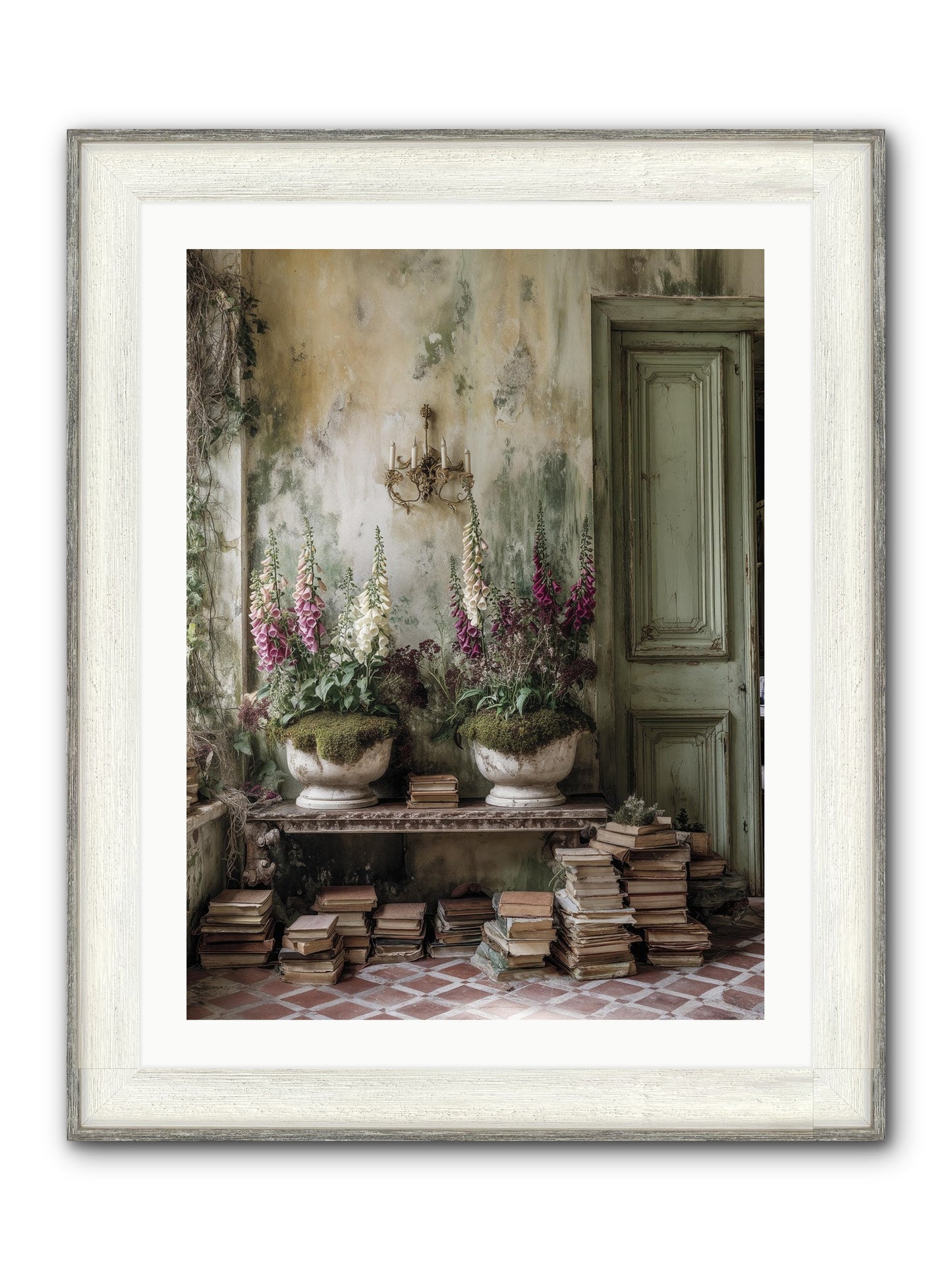 Rudyard Framed Print - Driftwood White 24x32