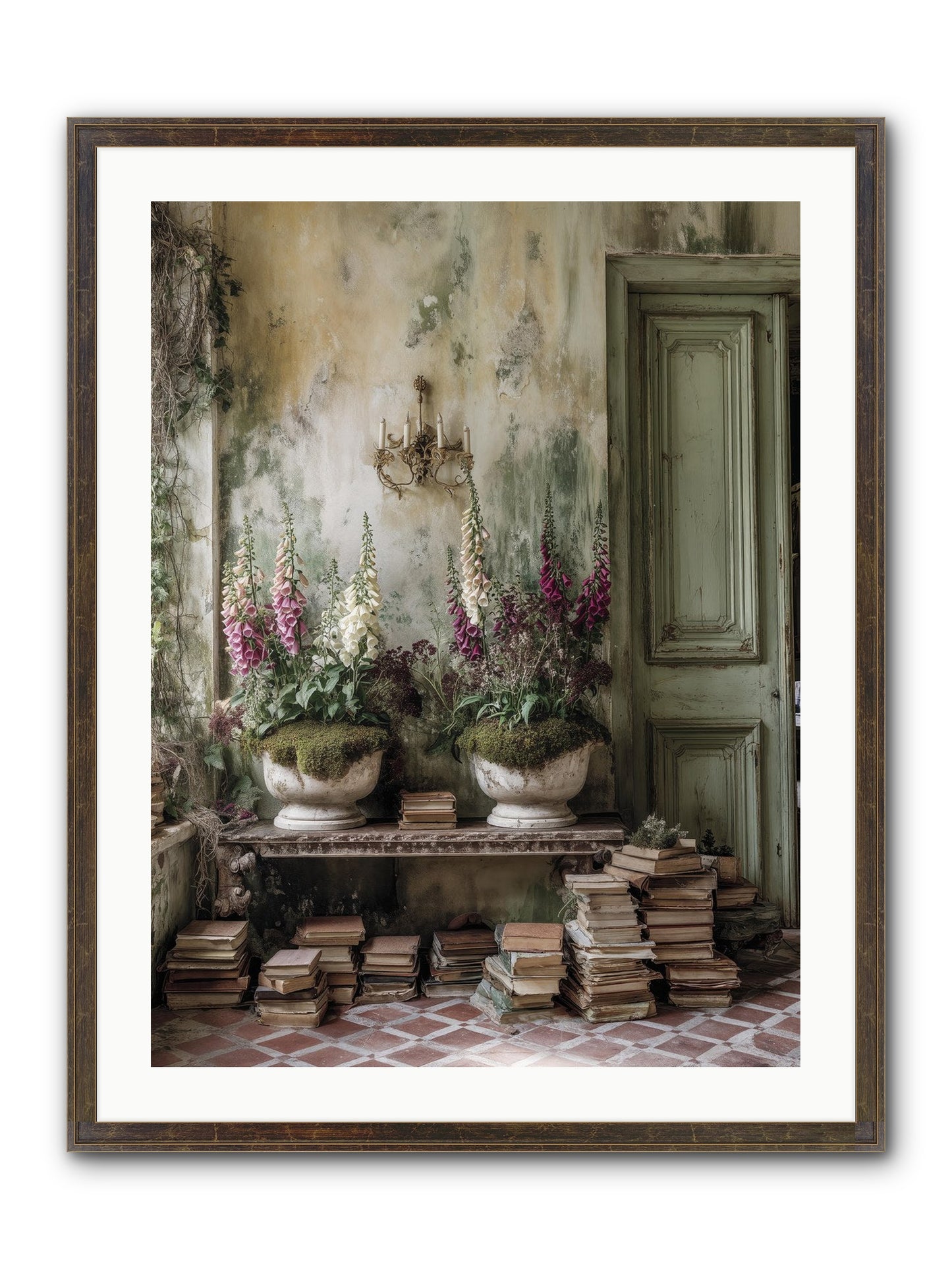 Rudyard Framed Print - Slimwoods Black/Gold 24x32