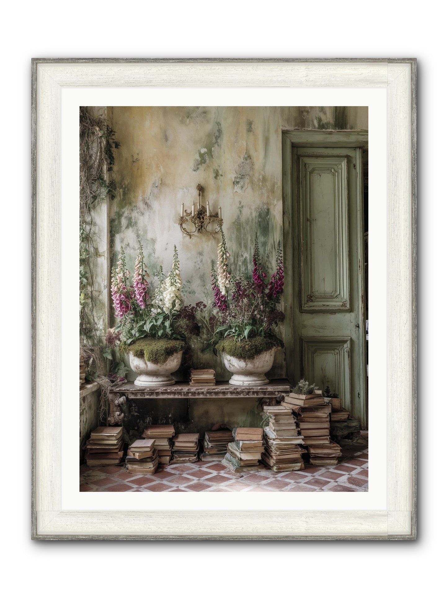 Rudyard Framed Print - Driftwood White 30x40