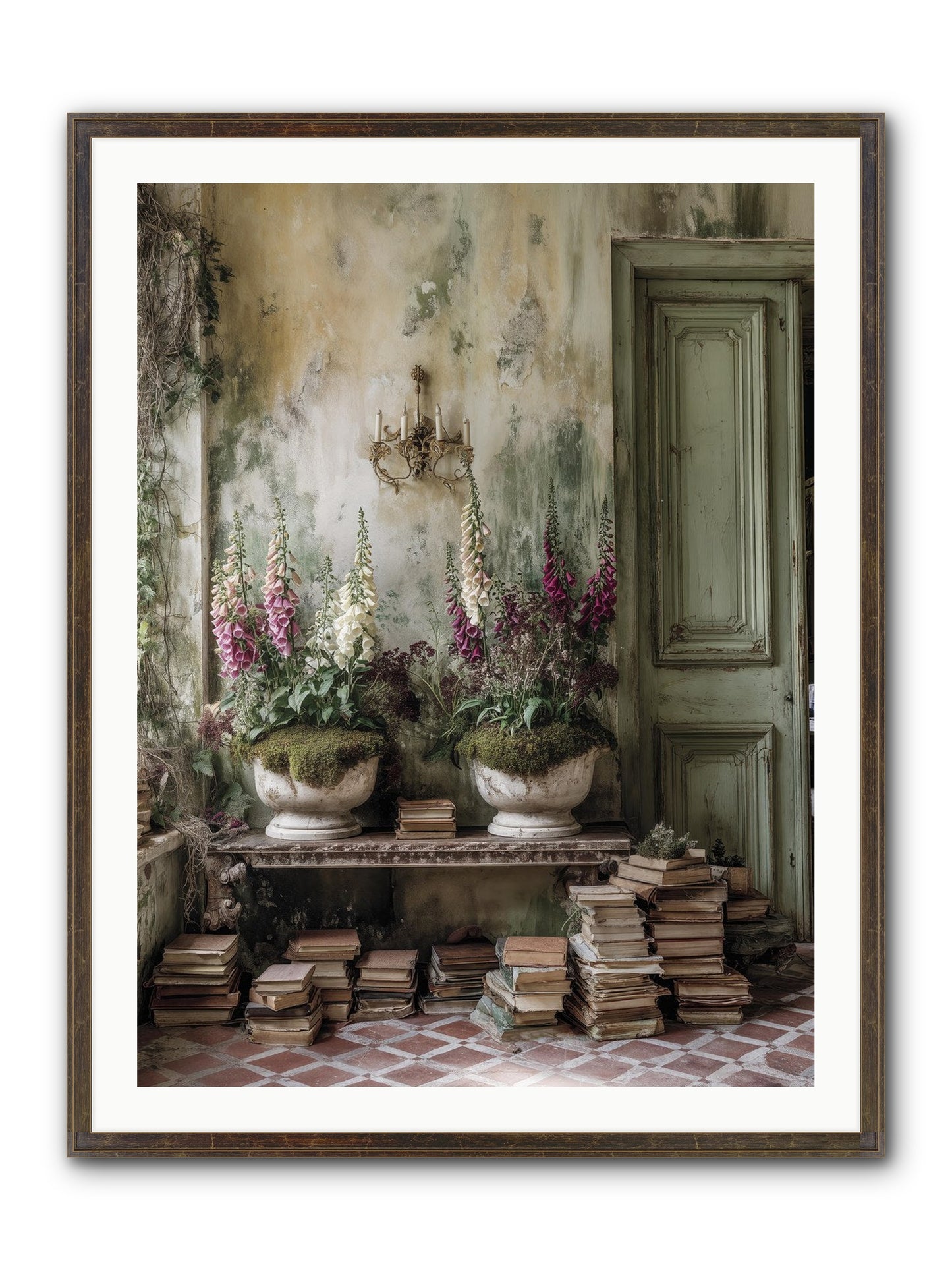 Rudyard Framed Print - Slimwoods Black/Gold 30x40