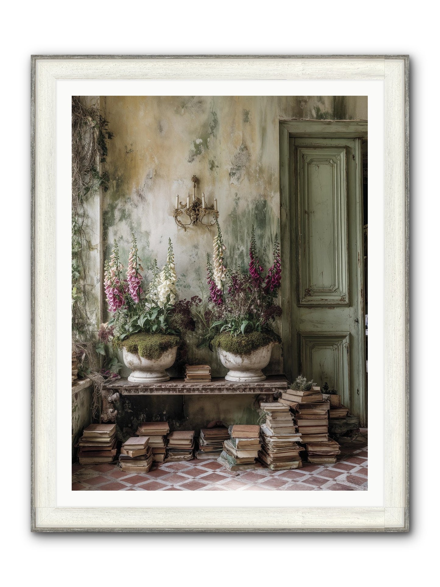 Rudyard Framed Print - Driftwood White 36x48