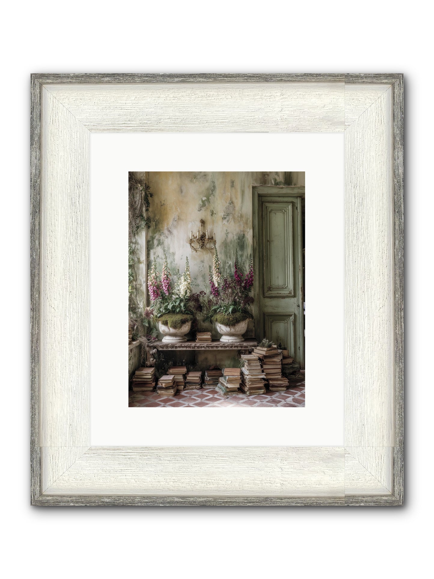 Rudyard Framed Print - Driftwood White 9x12
