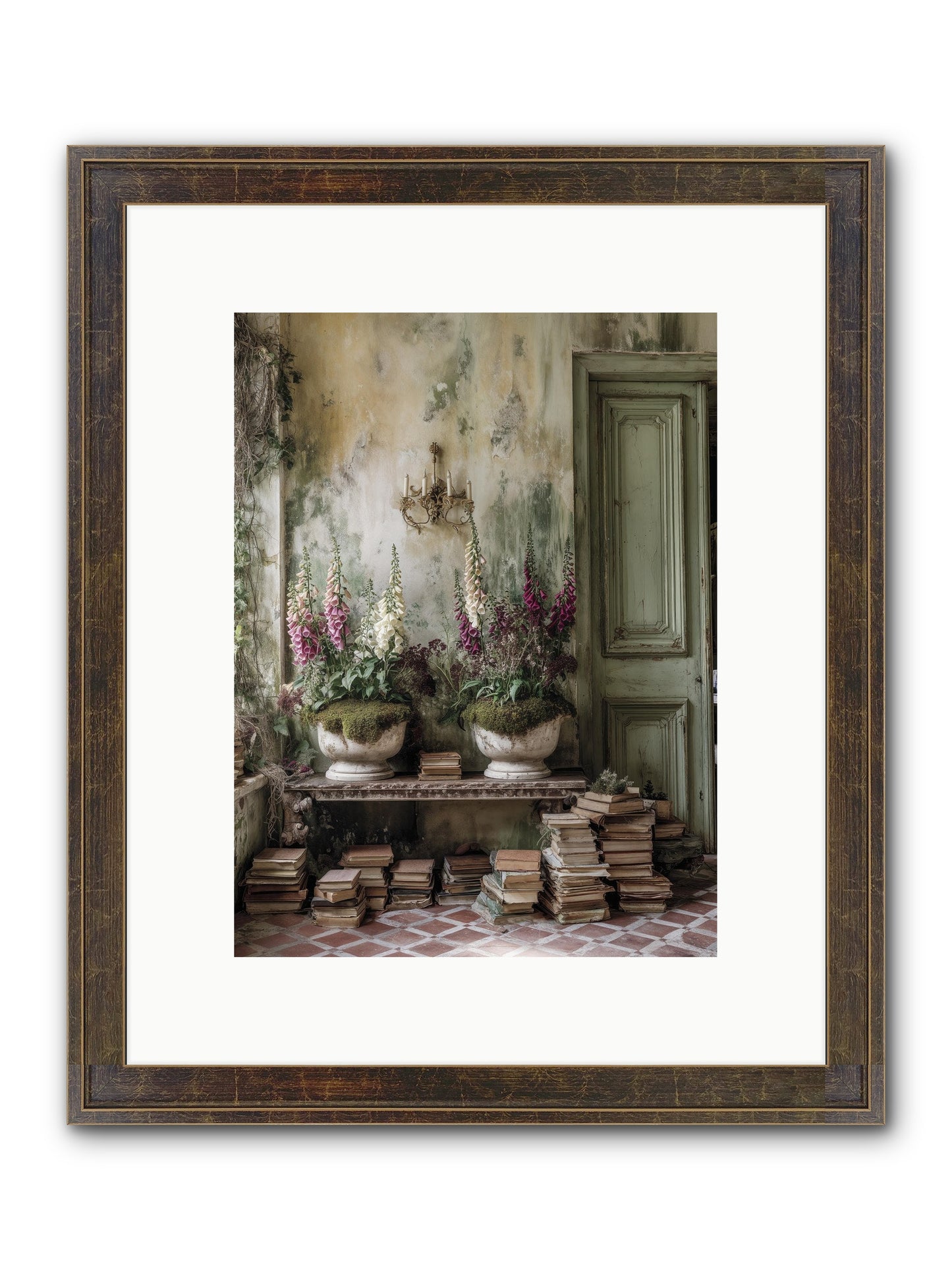 Rudyard Framed Print - Slimwoods Black/Gold 9x12