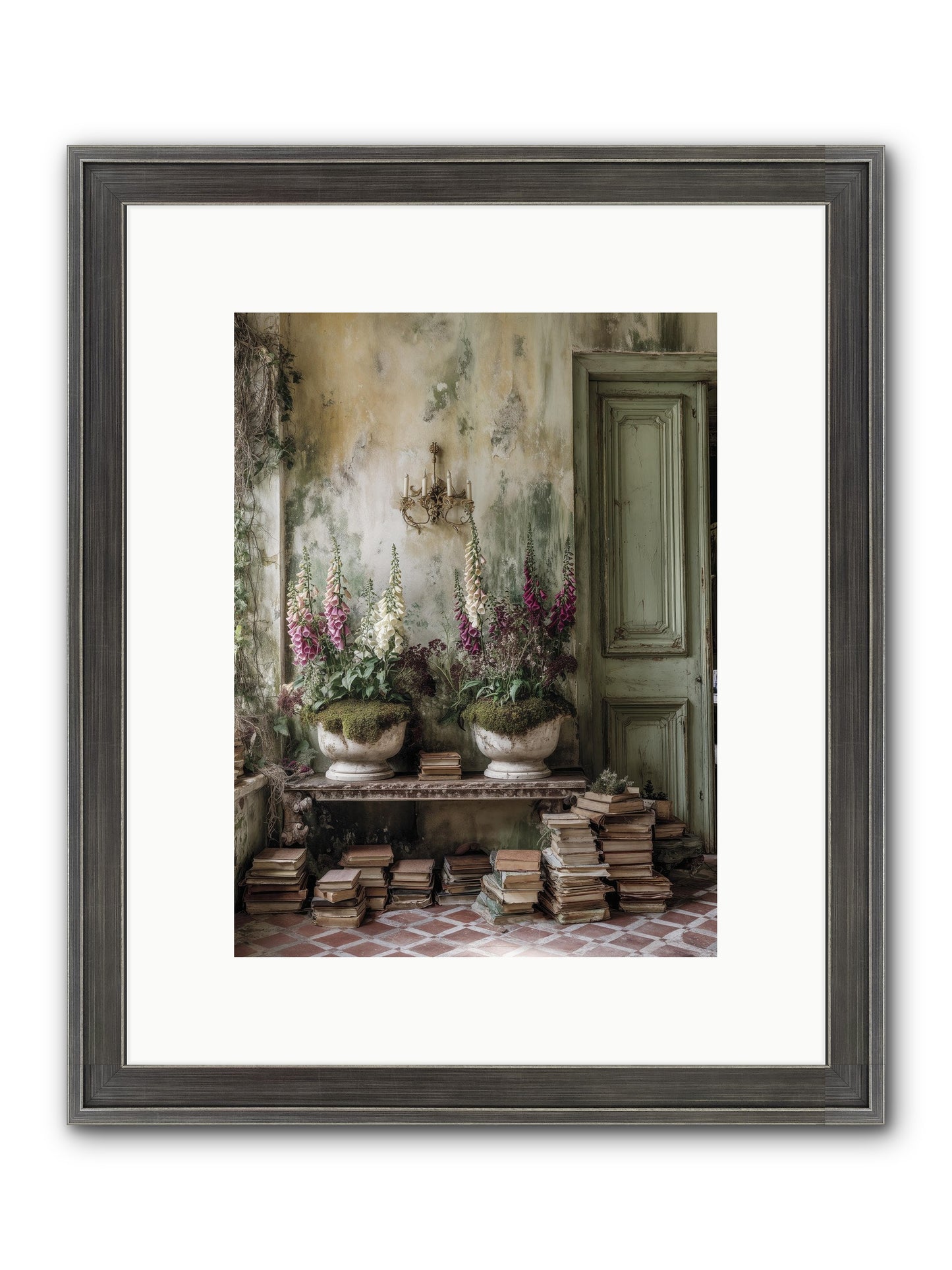 Rudyard Framed Print - Slimwoods Black/Silver 9x12