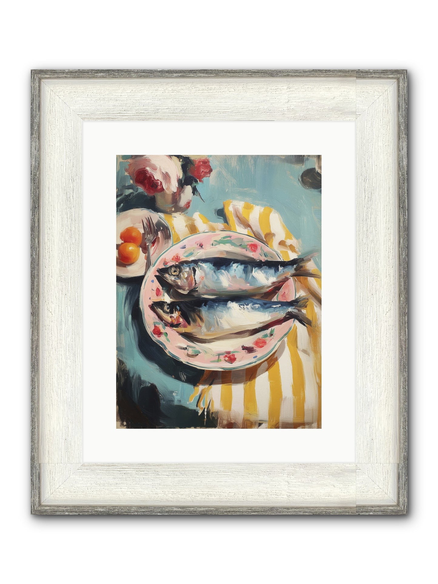 Rural France Framed Print - Driftwood White 12x16