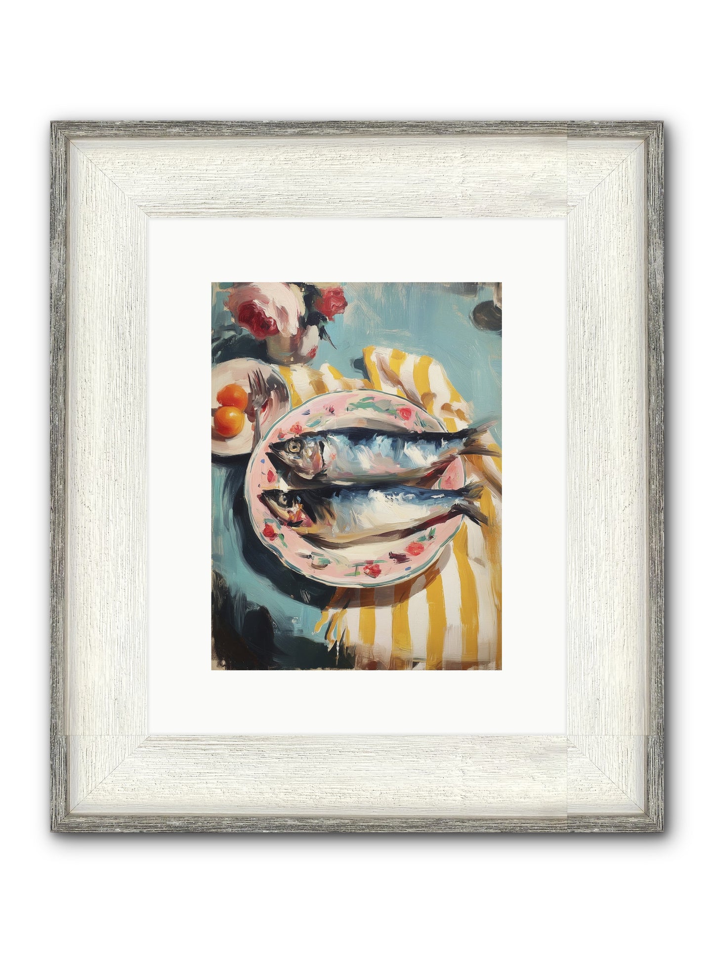 Rural France Framed Print - Driftwood White 9x12