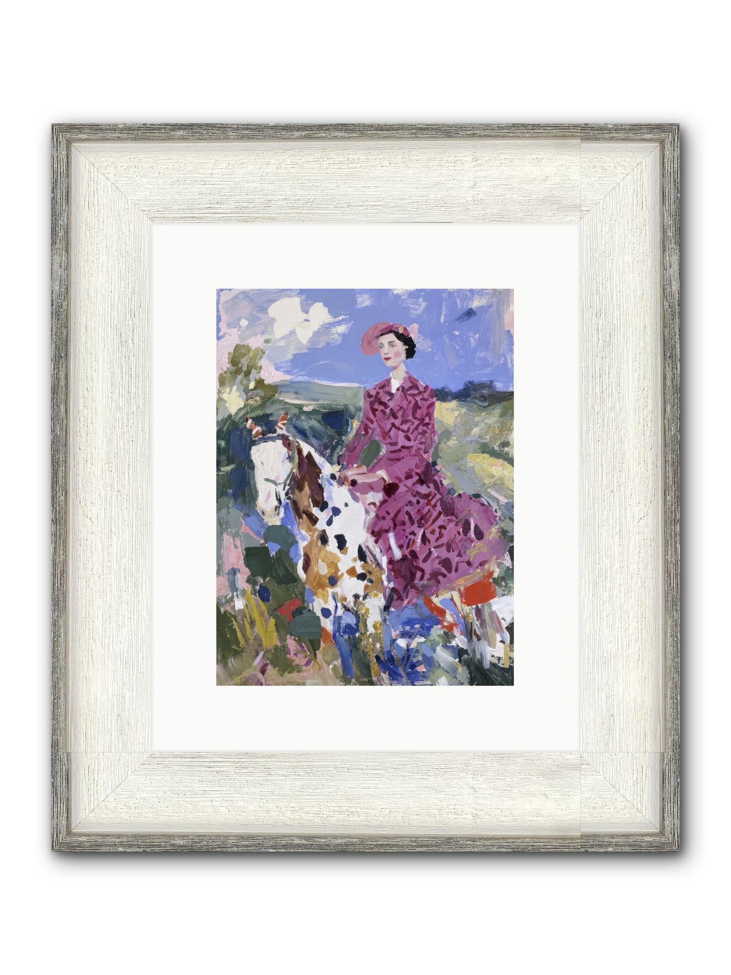 Rural Routes Framed Print - Driftwood White 9x12
