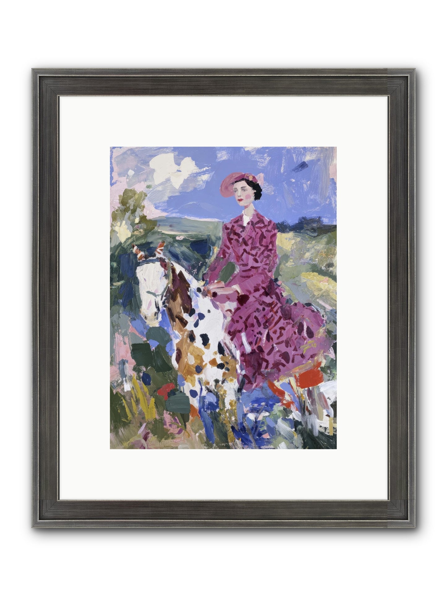Rural Routes Framed Print - Slimwoods Black/Silver 9x12