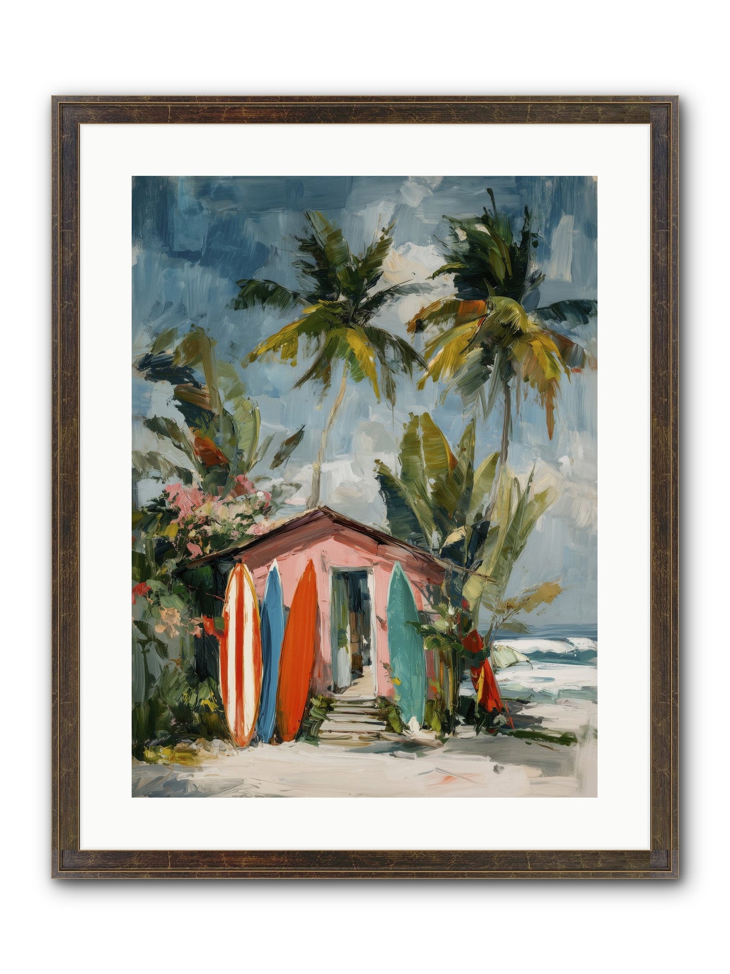 Rustic Refuge Framed Print - Slimwoods Black/Gold 18x24