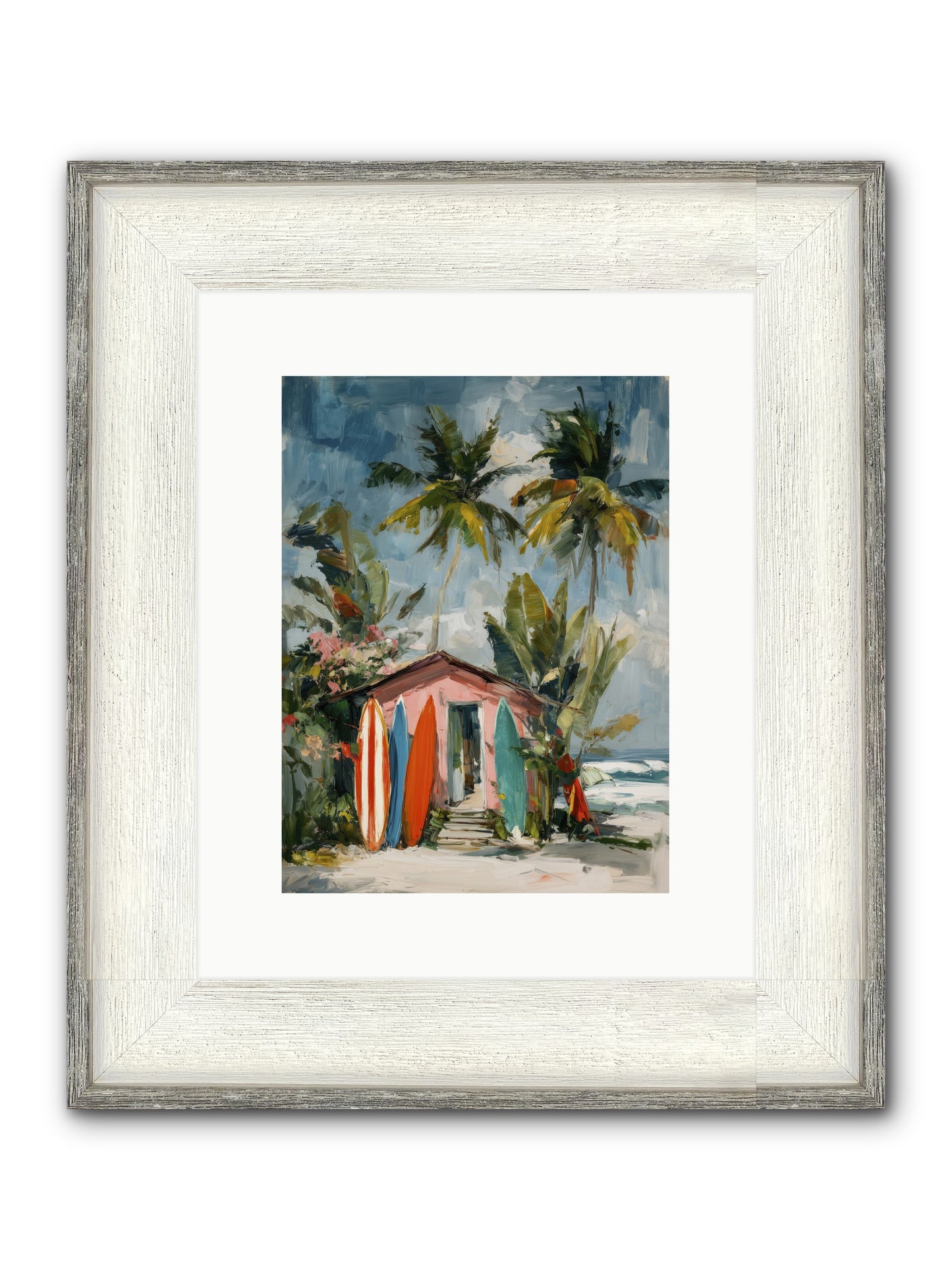 Rustic Refuge Framed Print - Driftwood White 9x12
