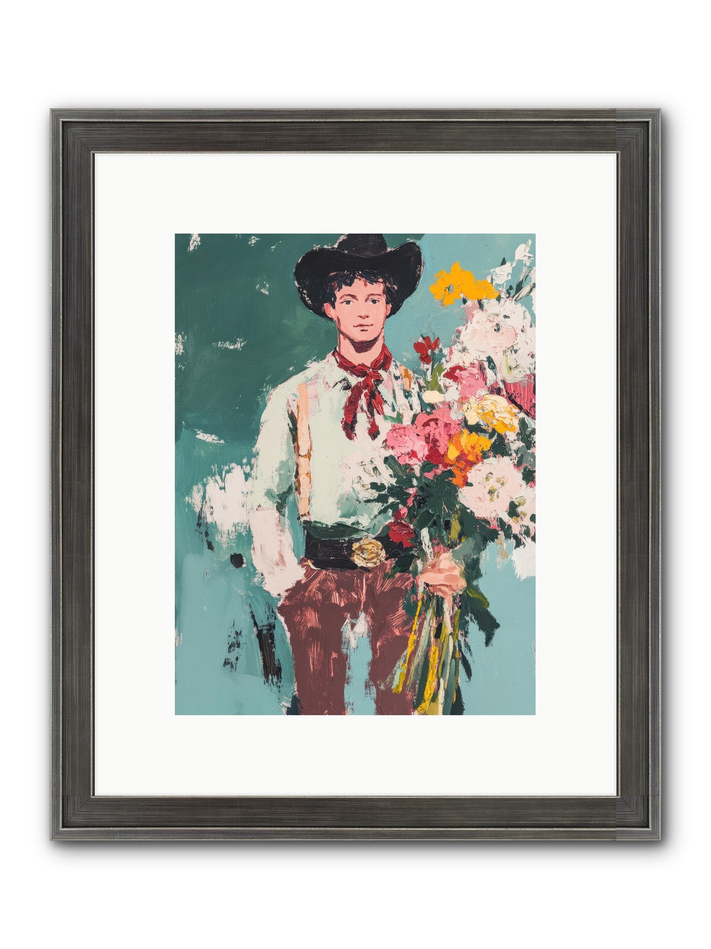 Rustic Renaissance Framed Print - Slimwoods Black/Silver 9x12