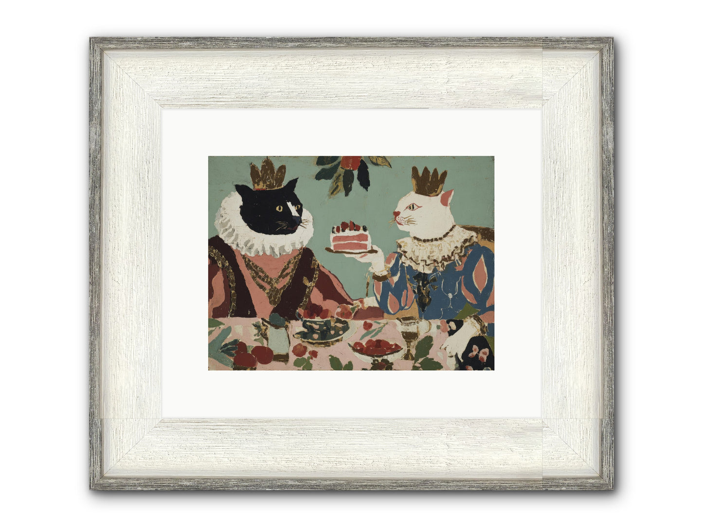 Séance At The Conservatory Framed Print - Driftwood White 12x9