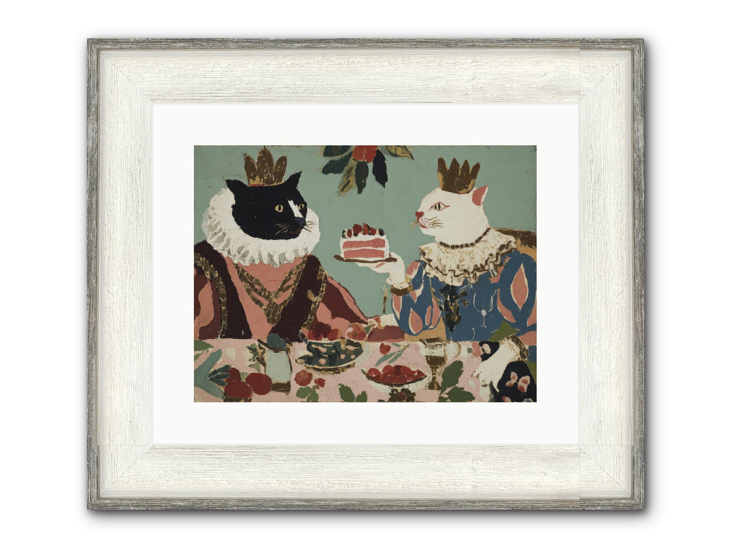 Séance At The Conservatory Framed Print - Driftwood White 16x12