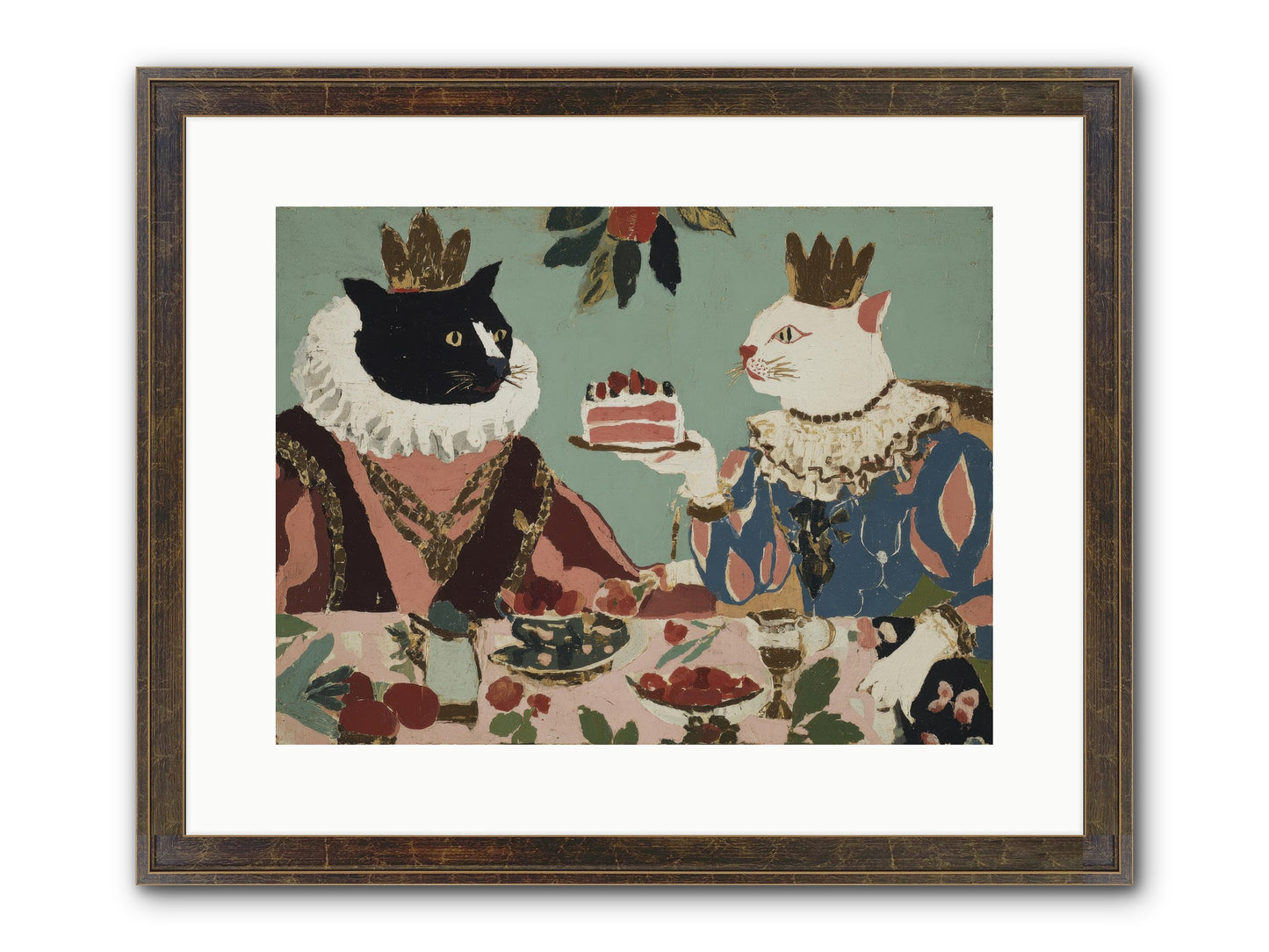 Séance At The Conservatory Framed Print - Slimwoods Black/Gold 16x12