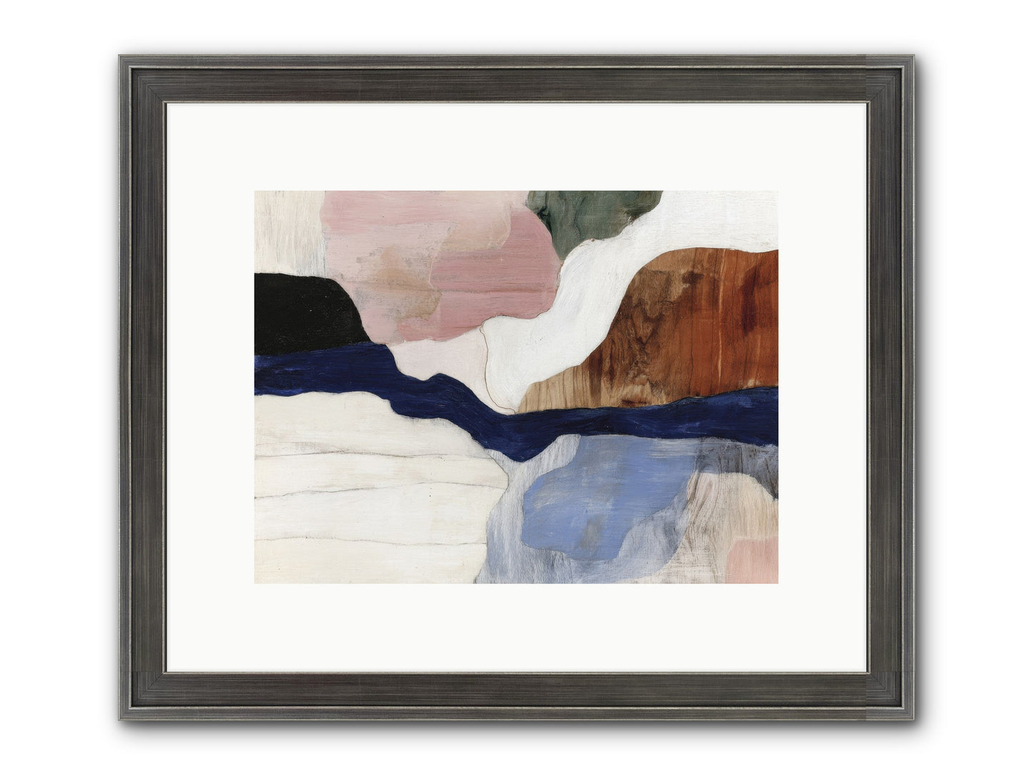 Sable Echo Framed Print - Slimwoods Black/Silver 12x9