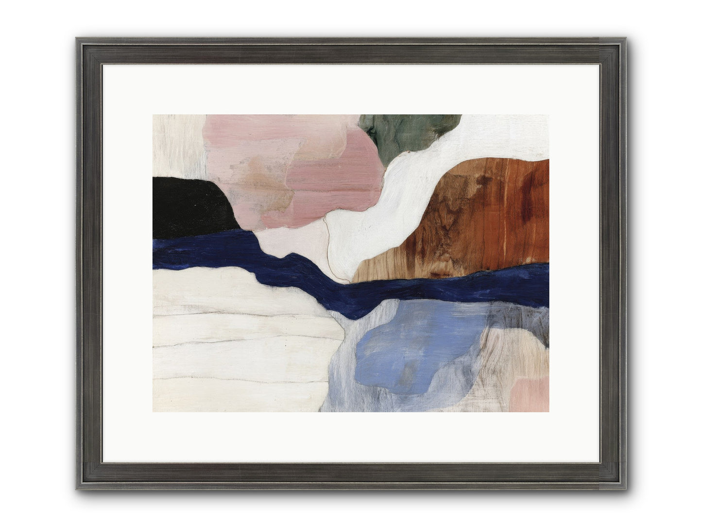Sable Echo Framed Print - Slimwoods Black/Silver 16x12