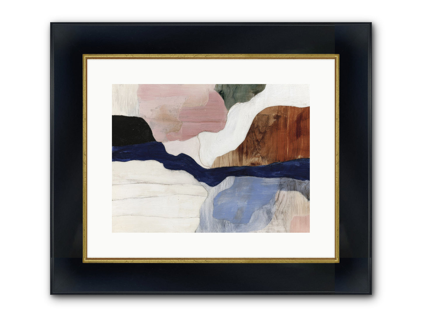 Sable Echo Framed Print - Wide Black w/Gold 16x12