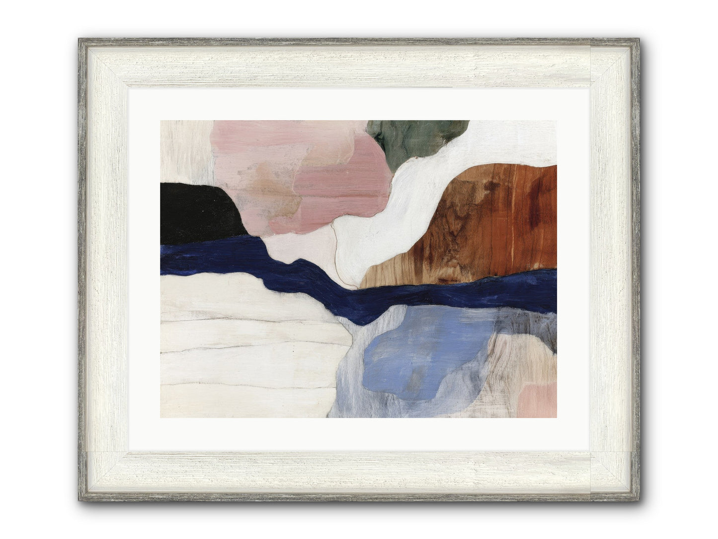Sable Echo Framed Print - Driftwood White 24x18