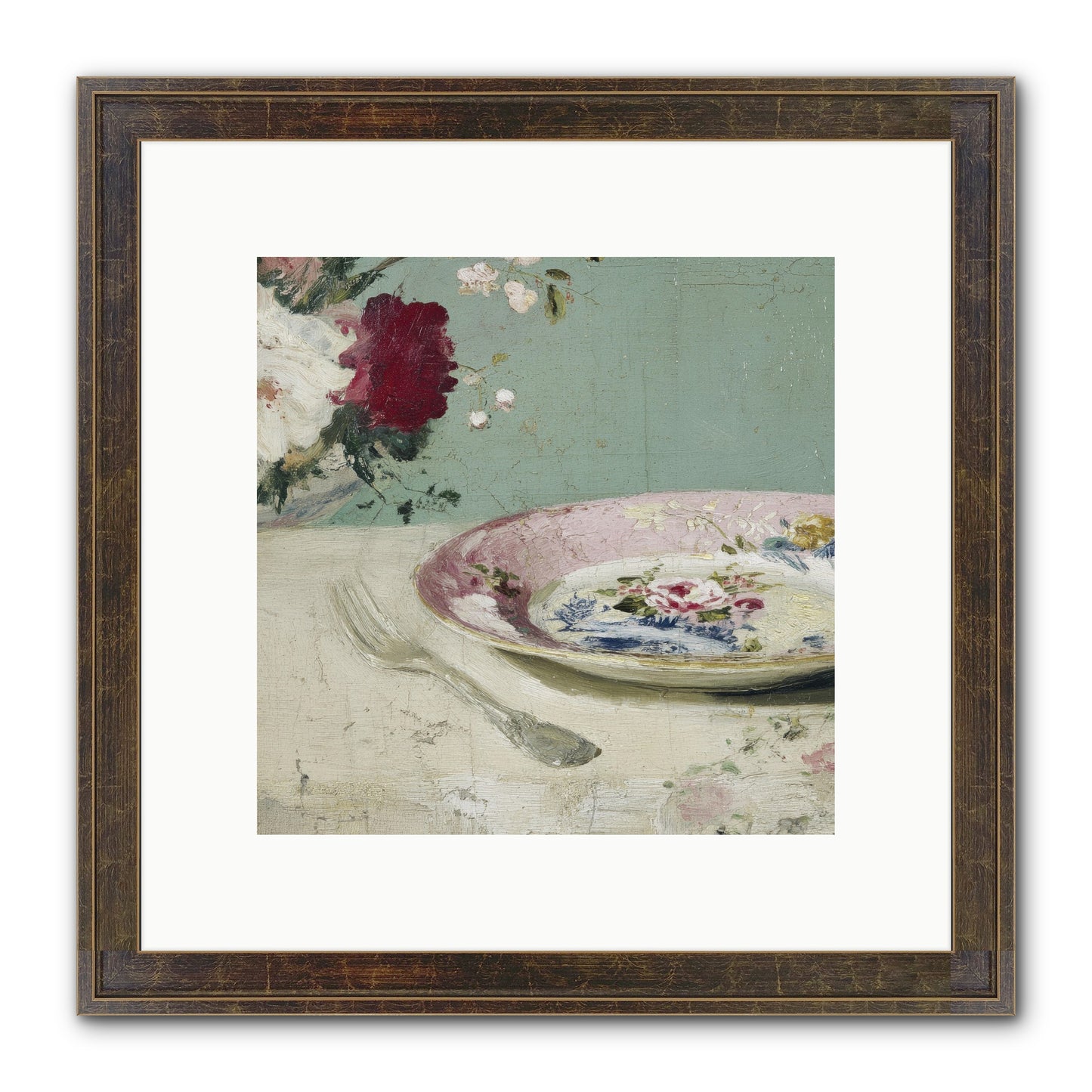 Sable House Notebook Framed Print - Slimwoods Black/Gold 10x10