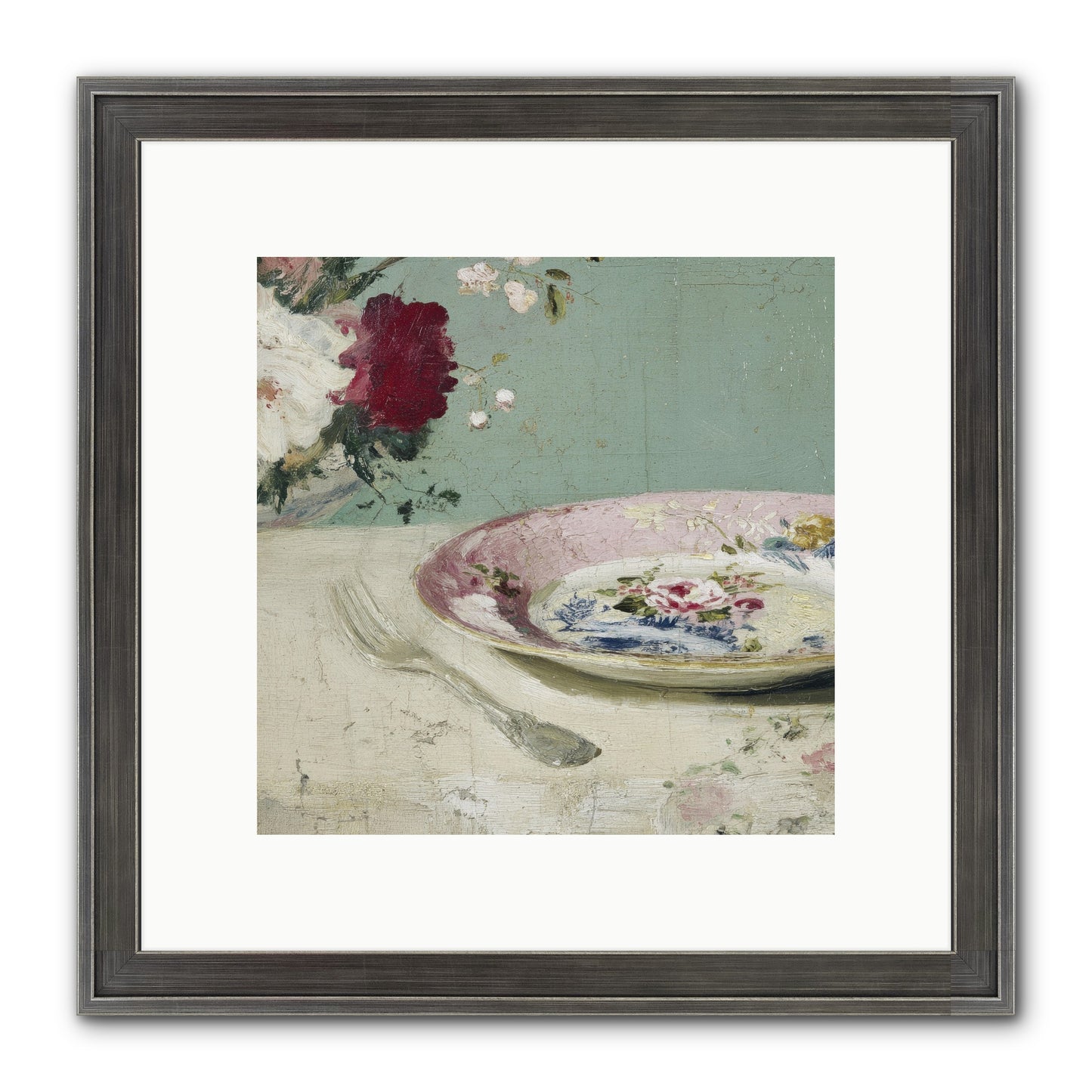 Sable House Notebook Framed Print - Slimwoods Black/Silver 10x10