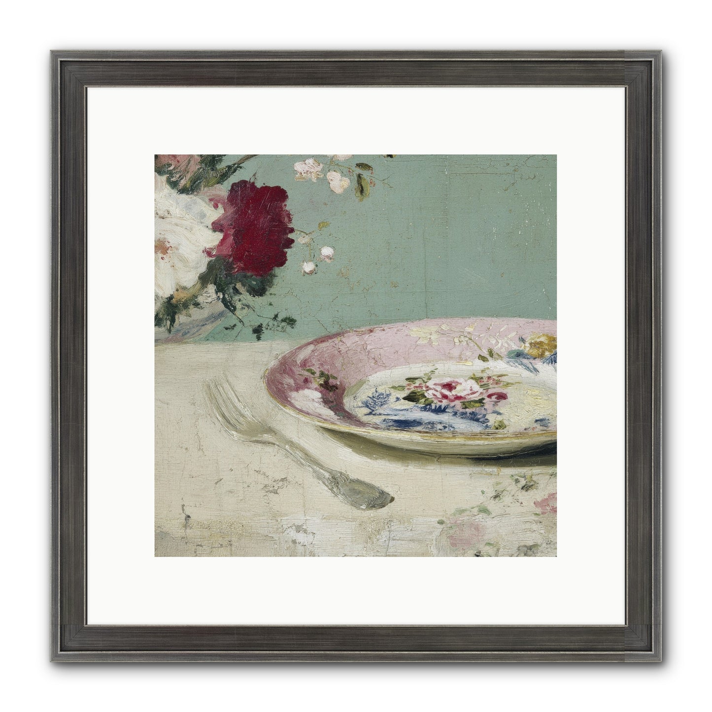 Sable House Notebook Framed Print - Slimwoods Black/Silver 12x12