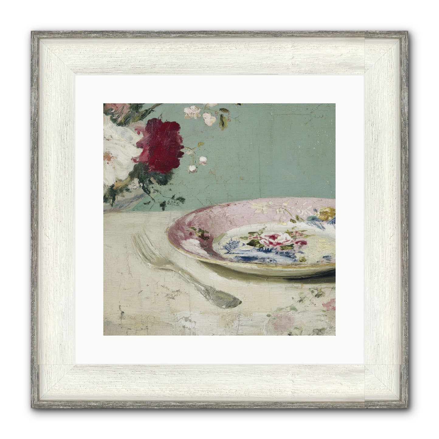 Sable House Notebook Framed Print - Driftwood White 16x16