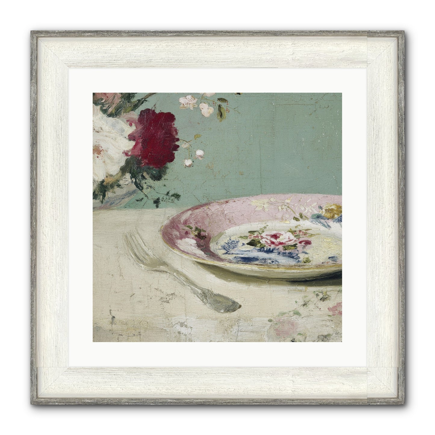 Sable House Notebook Framed Print - Driftwood White 20x20