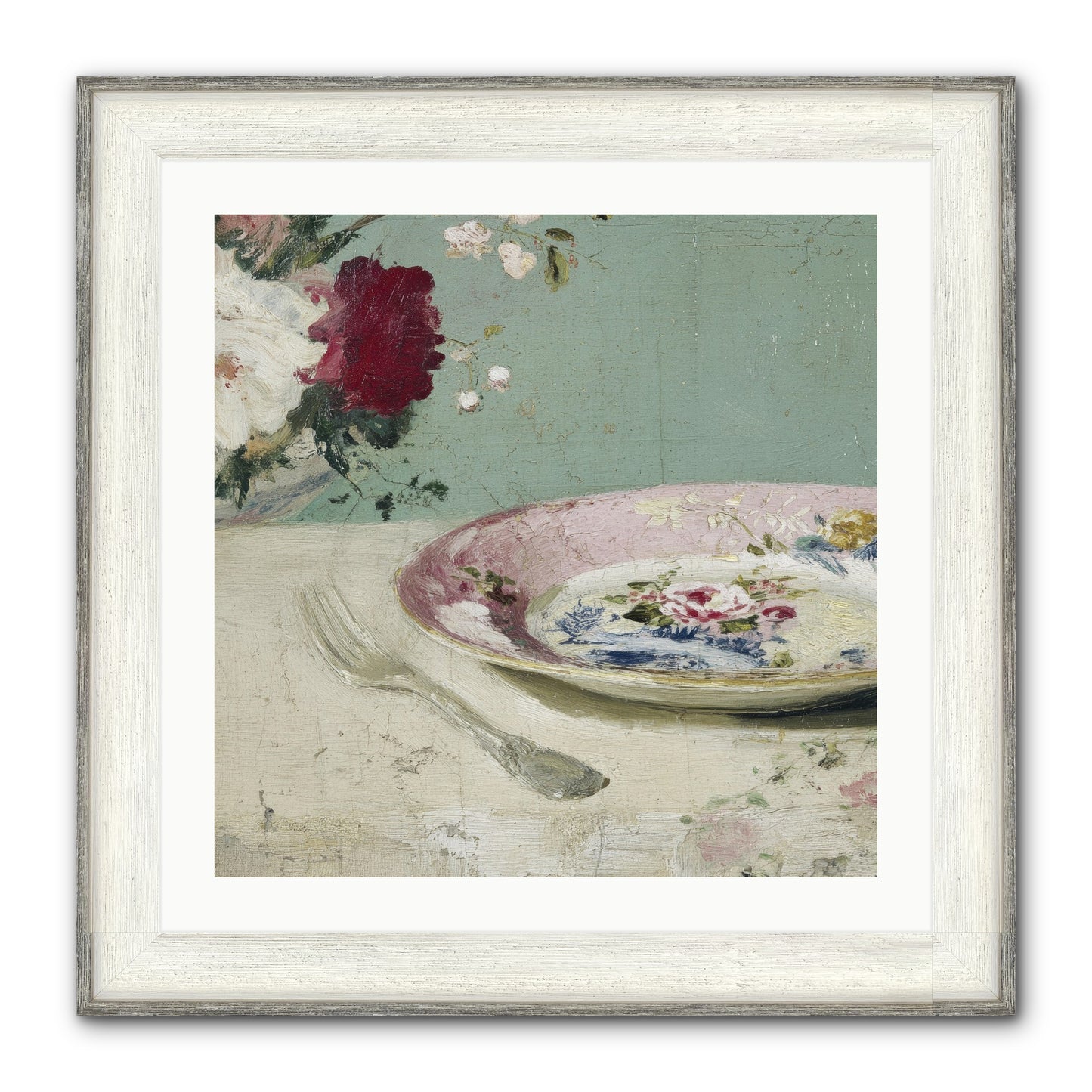 Sable House Notebook Framed Print - Driftwood White 24x24
