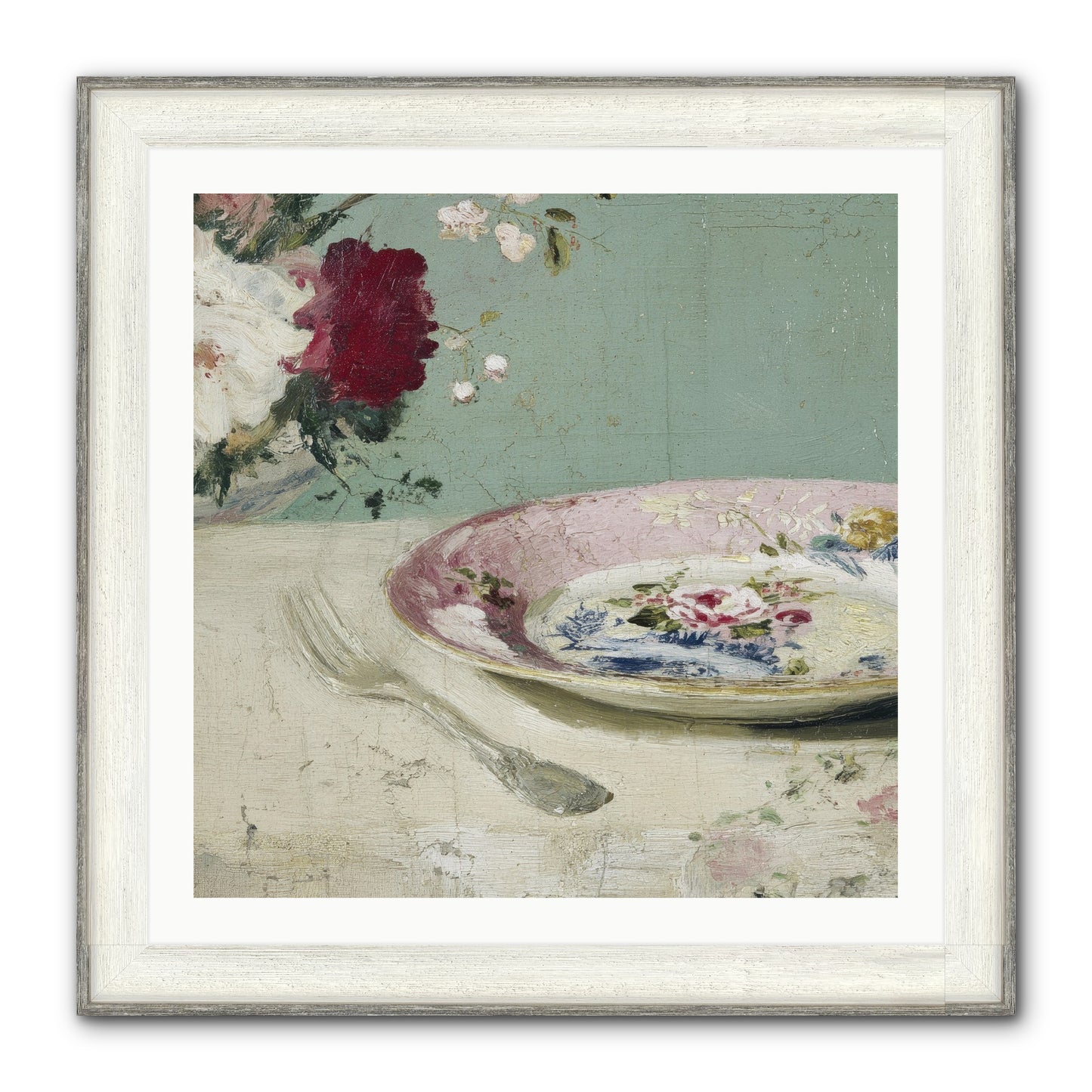 Sable House Notebook Framed Print - Driftwood White 30x30
