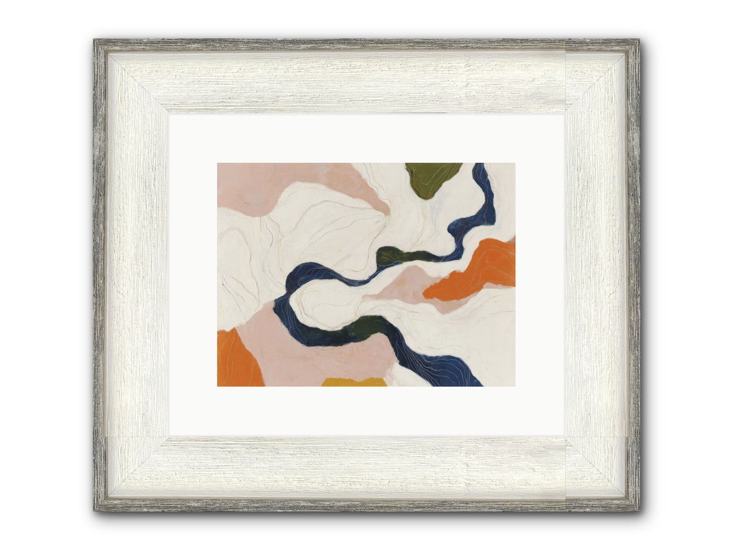 Sablethorn Hollow Framed Print - Driftwood White 12x9