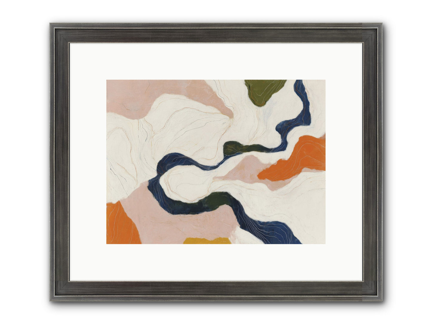 Sablethorn Hollow Framed Print - Slimwoods Black/Silver 12x9