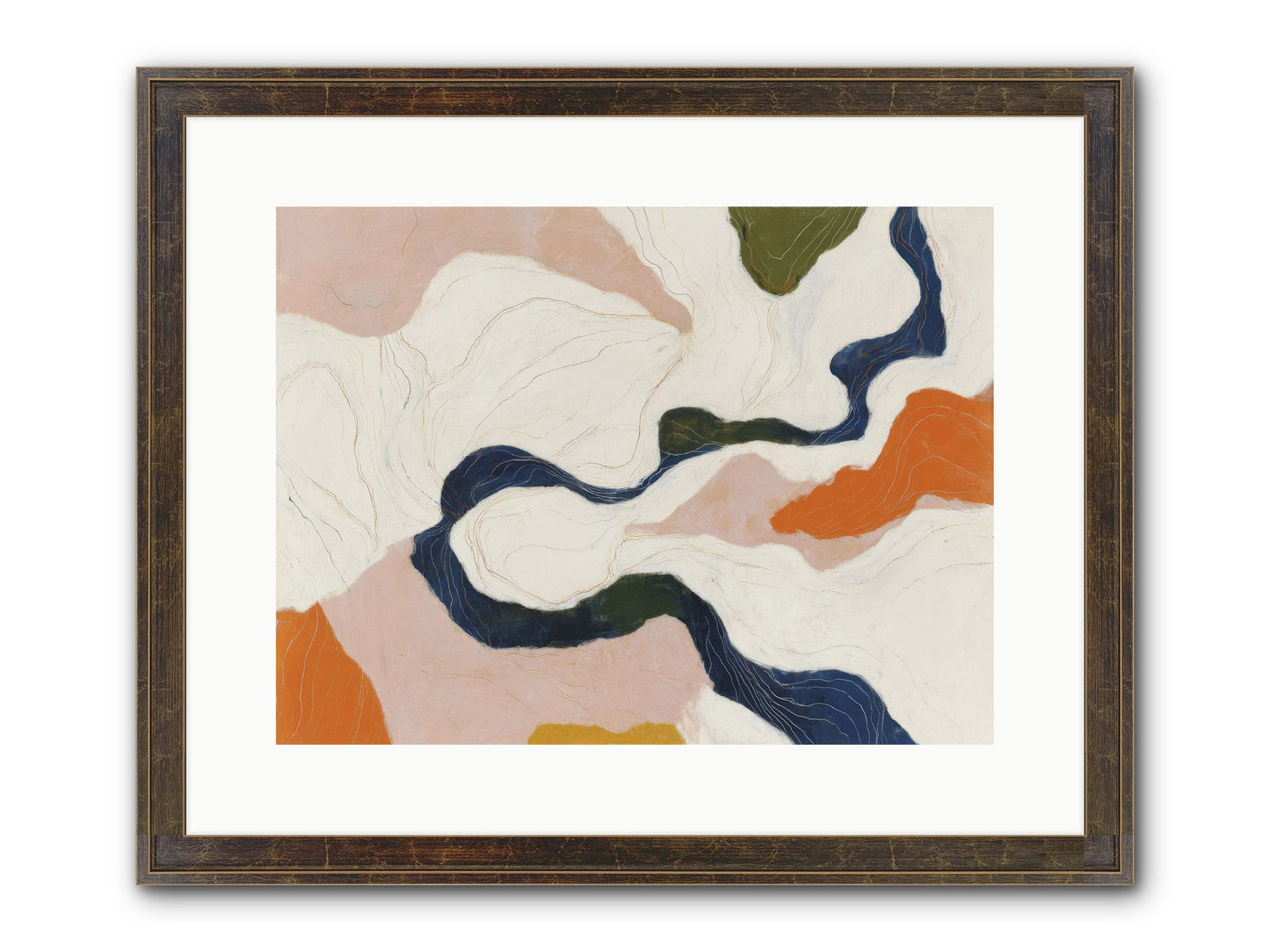 Sablethorn Hollow Framed Print - Slimwoods Black/Gold 16x12