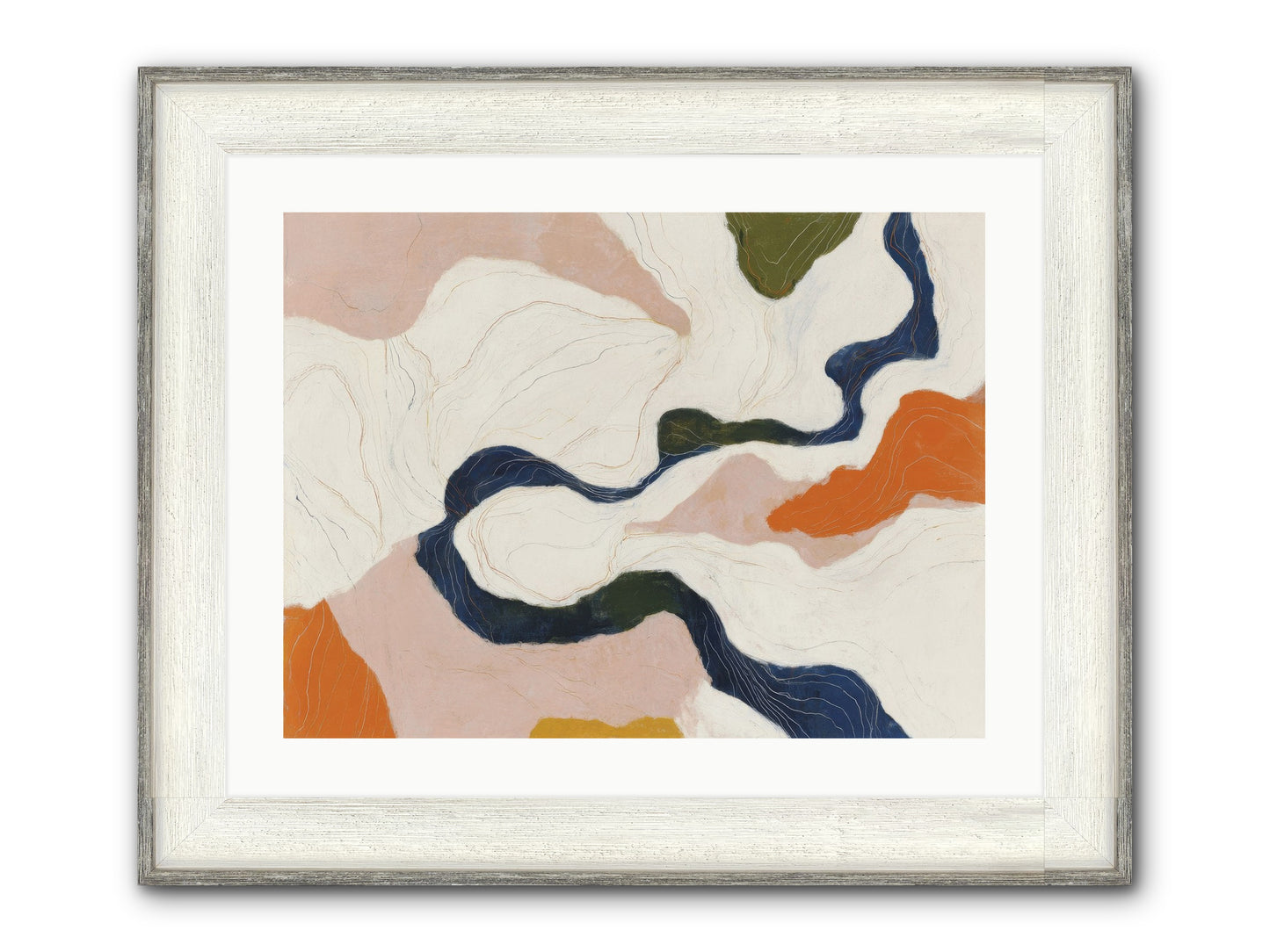 Sablethorn Hollow Framed Print - Driftwood White 24x18