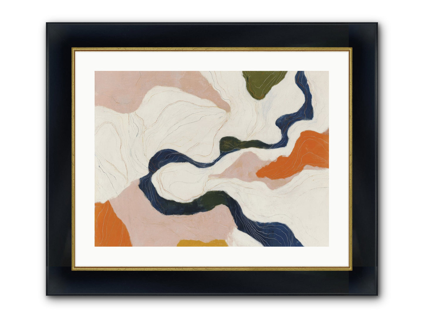 Sablethorn Hollow Framed Print - Wide Black w/Gold 24x18