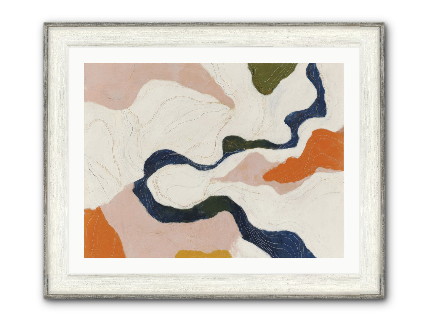 Sablethorn Hollow Framed Print - Driftwood White 32x24