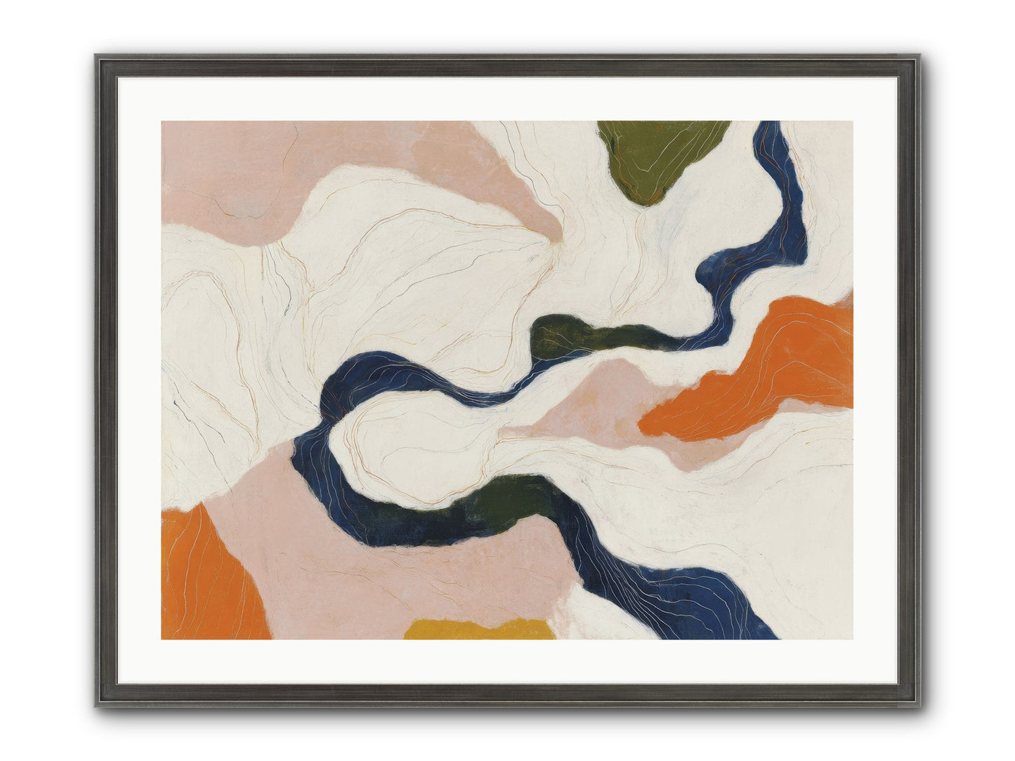 Sablethorn Hollow Framed Print - Slimwoods Black/Silver 32x24