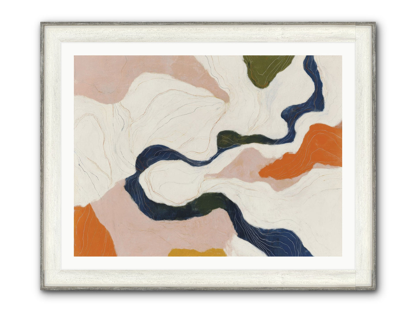 Sablethorn Hollow Framed Print - Driftwood White 40x30