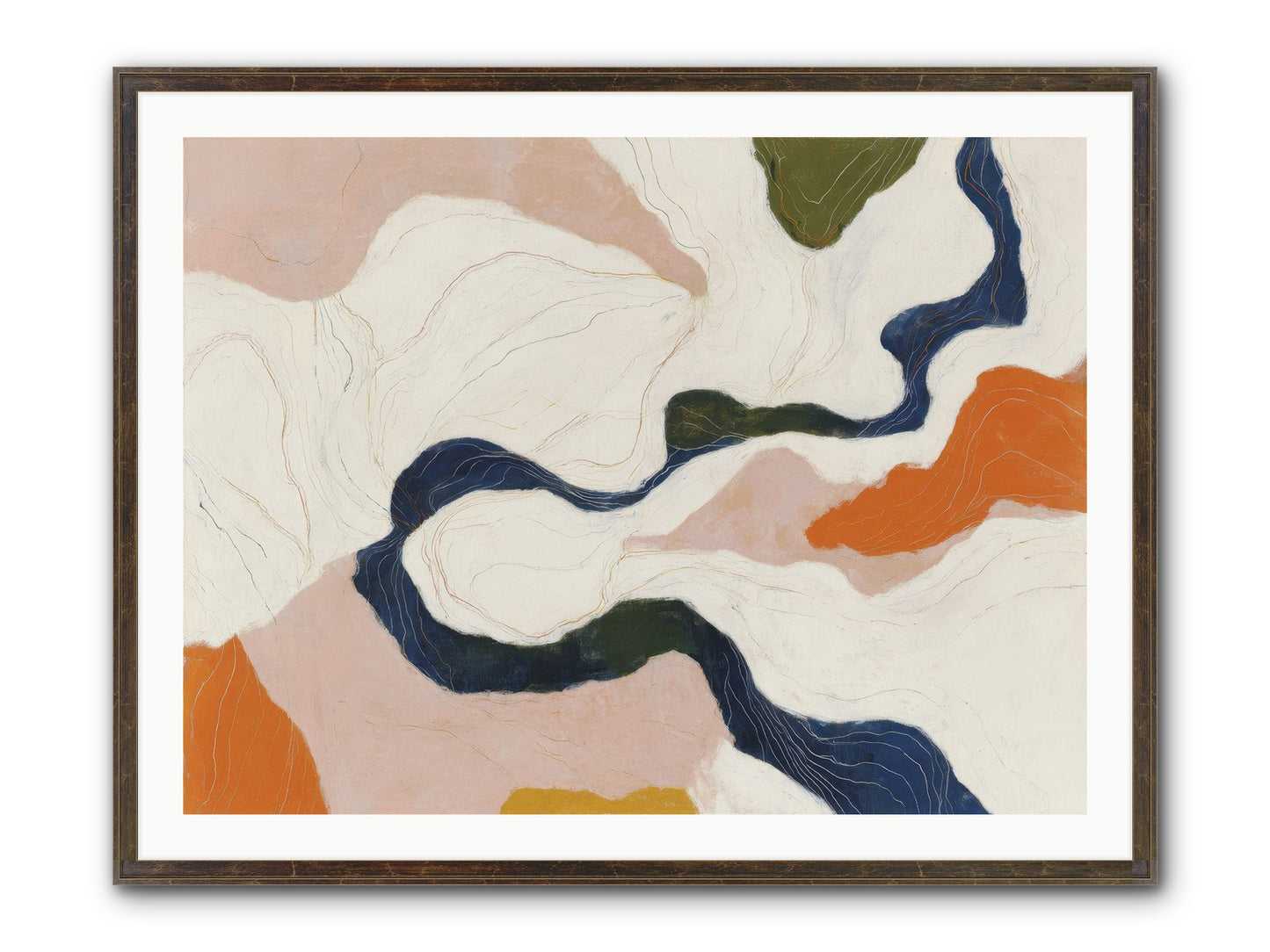 Sablethorn Hollow Framed Print - Slimwoods Black/Gold 40x30