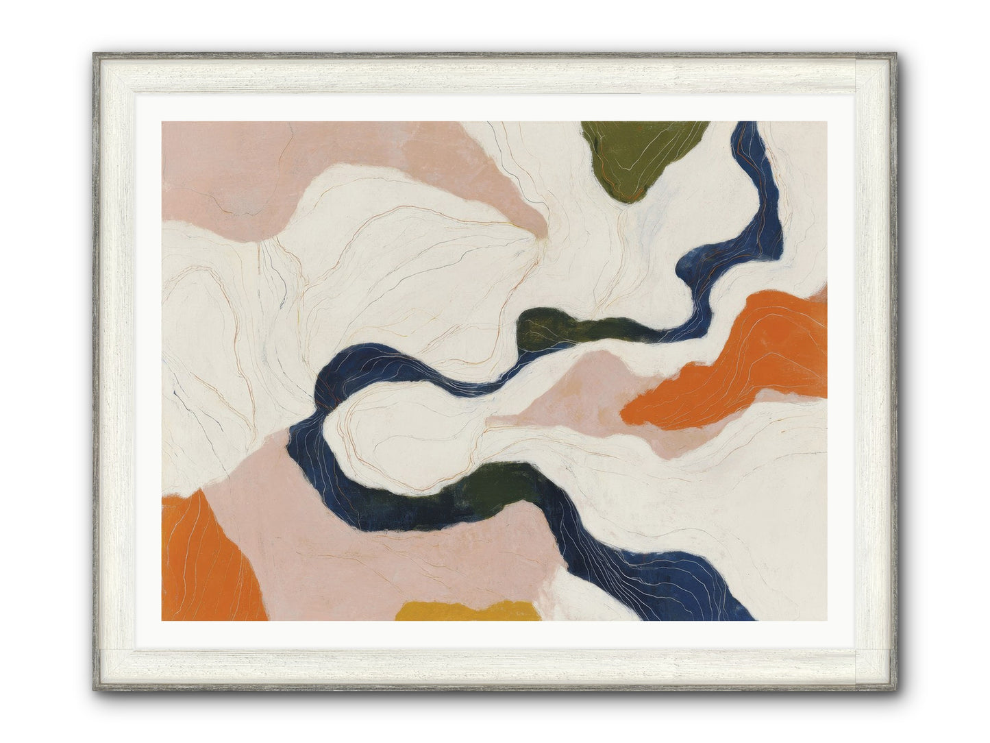 Sablethorn Hollow Framed Print - Driftwood White 48x36