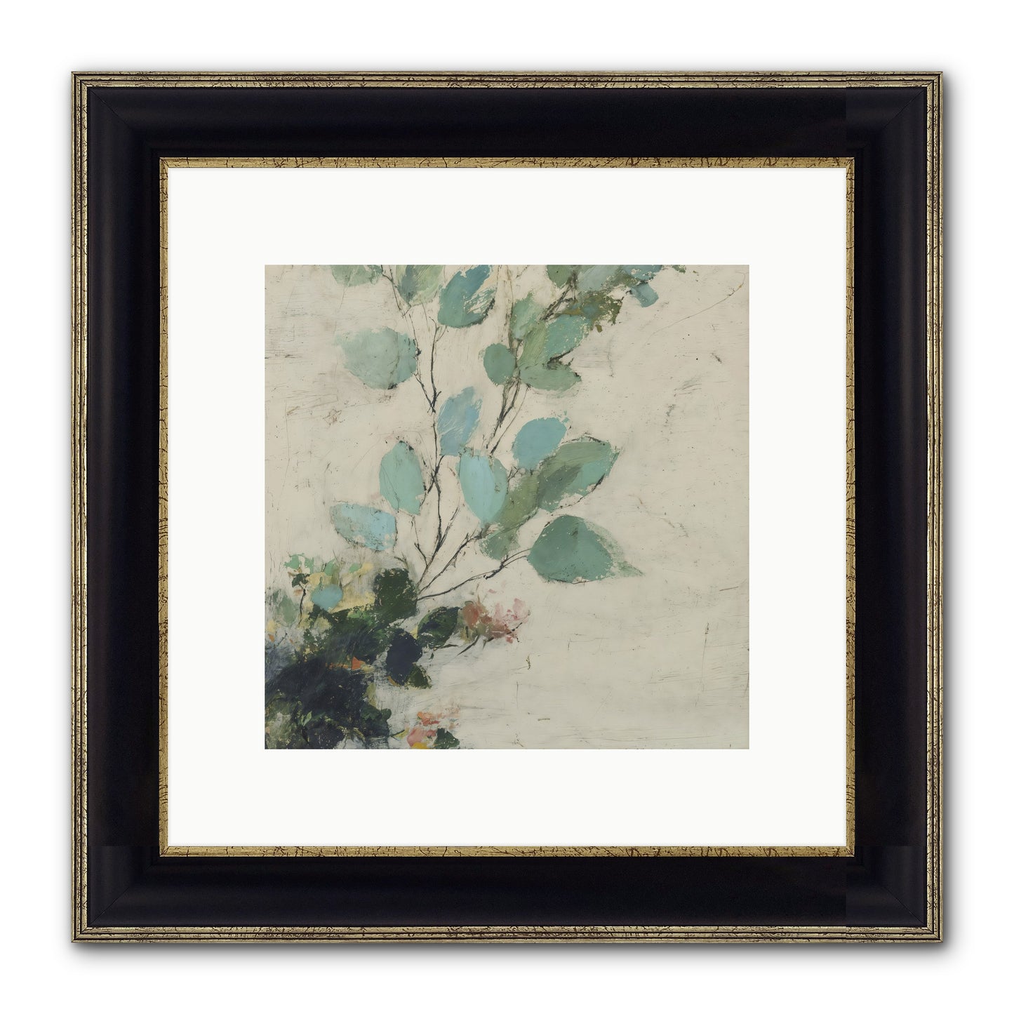 Sacred Beloved Framed Print - Black & Gold 10x10